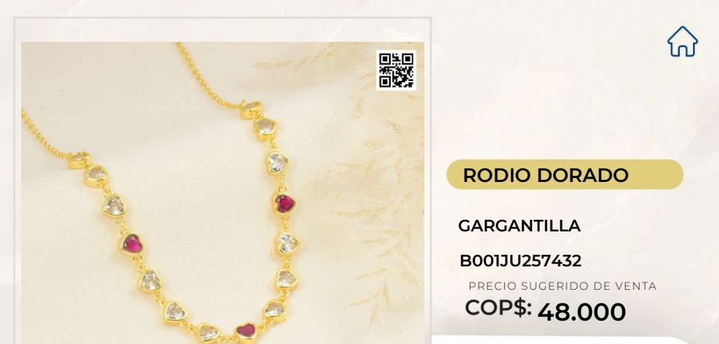 Gargantilla Rodio Dorado