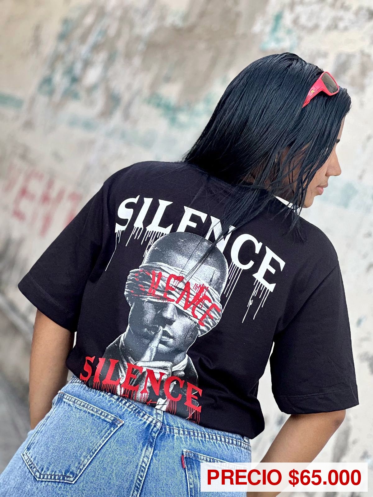Camiseta Silence Negra