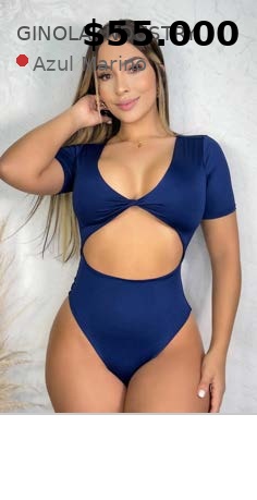 Body Azul Corte Frontal