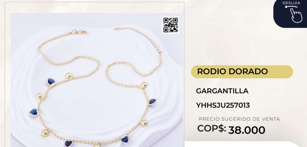 Gargantilla Rodio Dorado