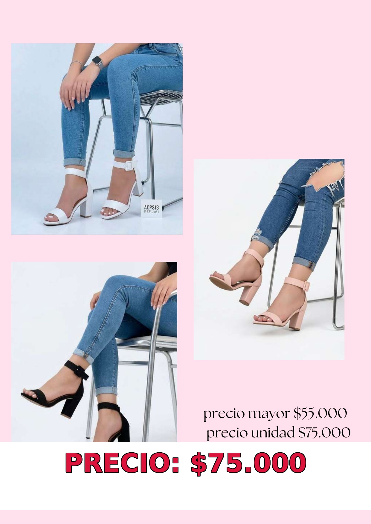 Sandalias de tacón elegantes