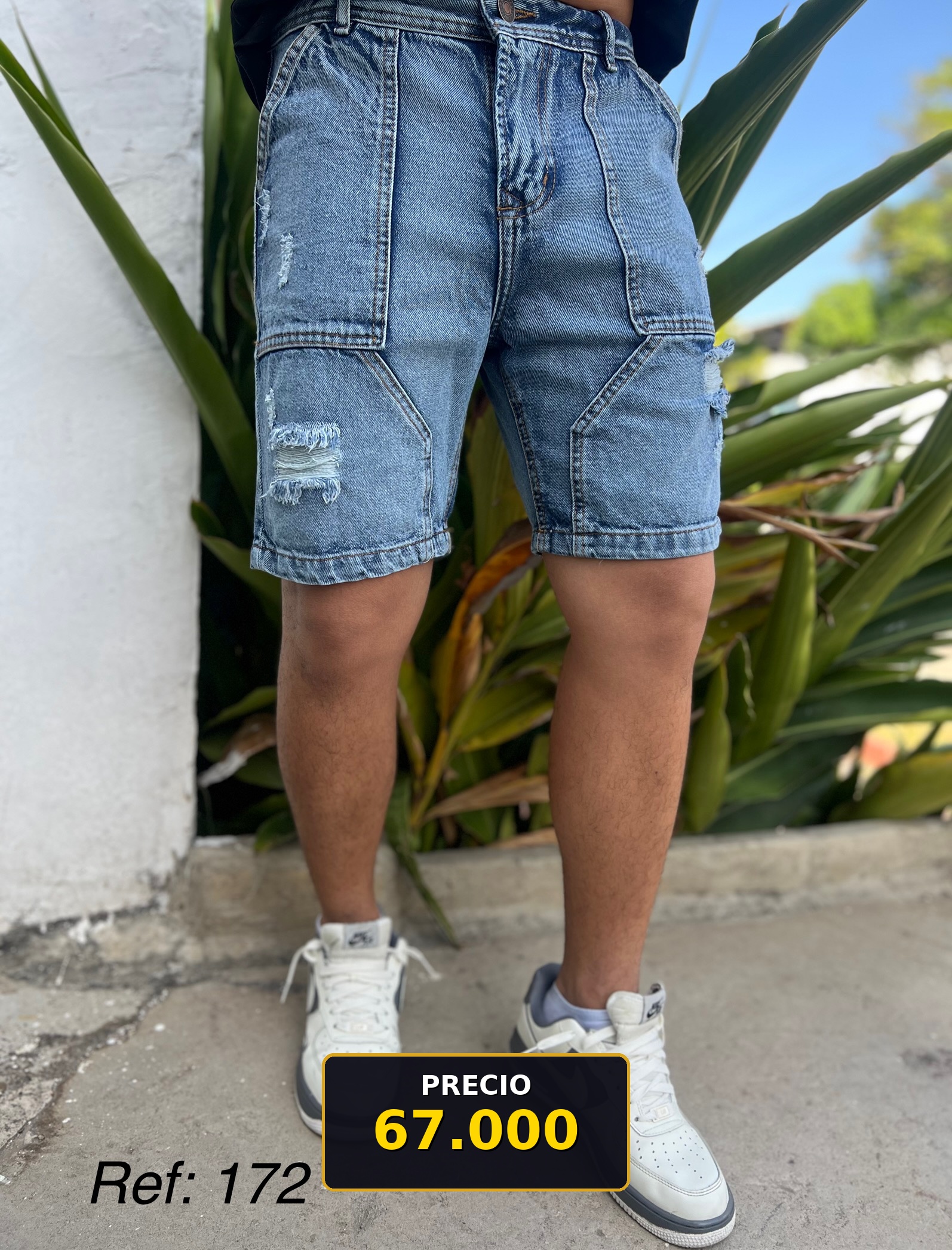 Shorts de mezclilla para hombre