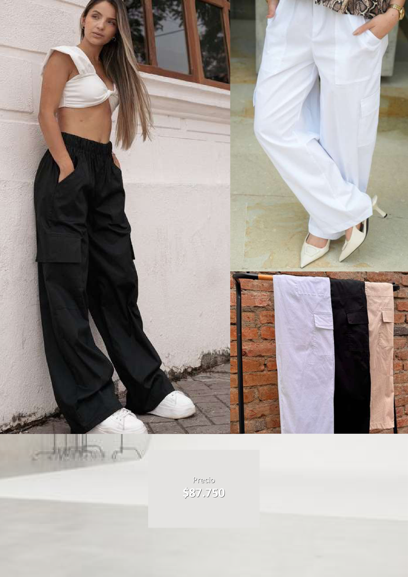 Pantalón cargo mujer