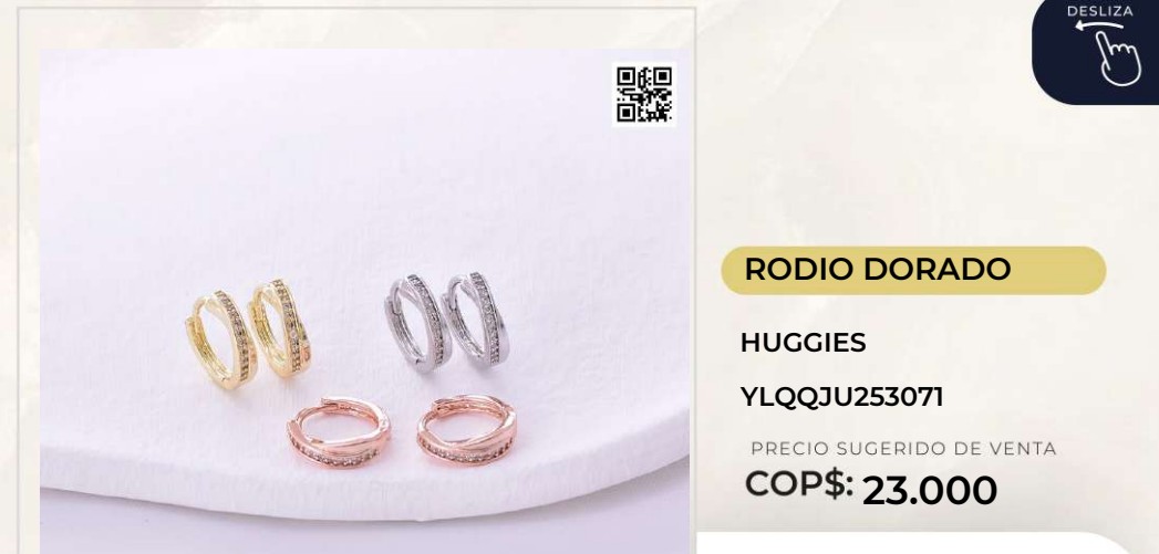 Huggies de Rodio Dorado