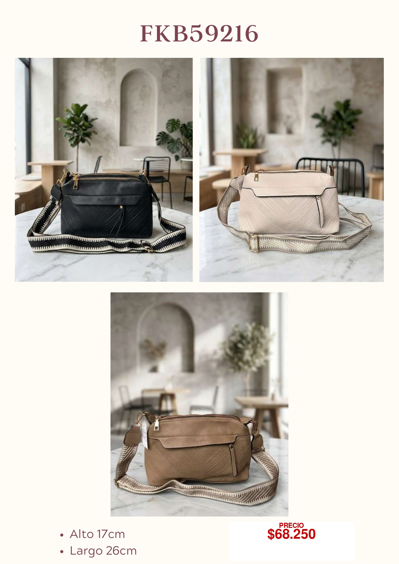 Bolso cruzado FKB59216