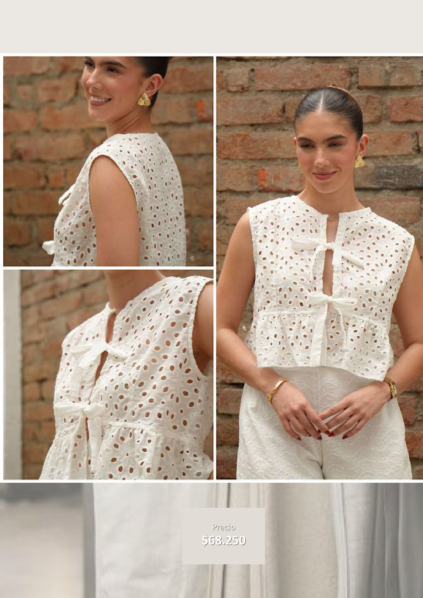 Blusa calada blanca