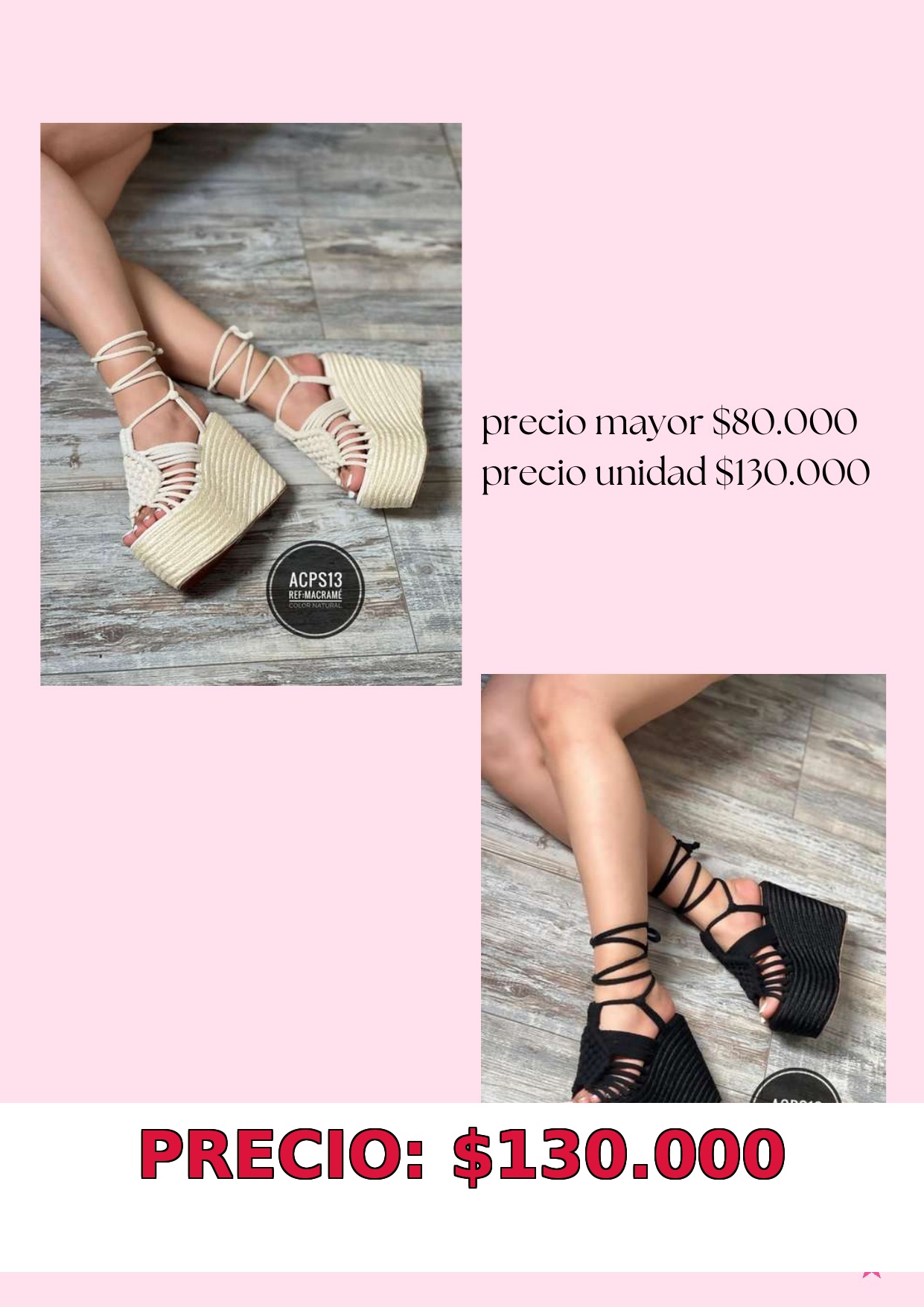 Sandalias Plataforma de Cuerda