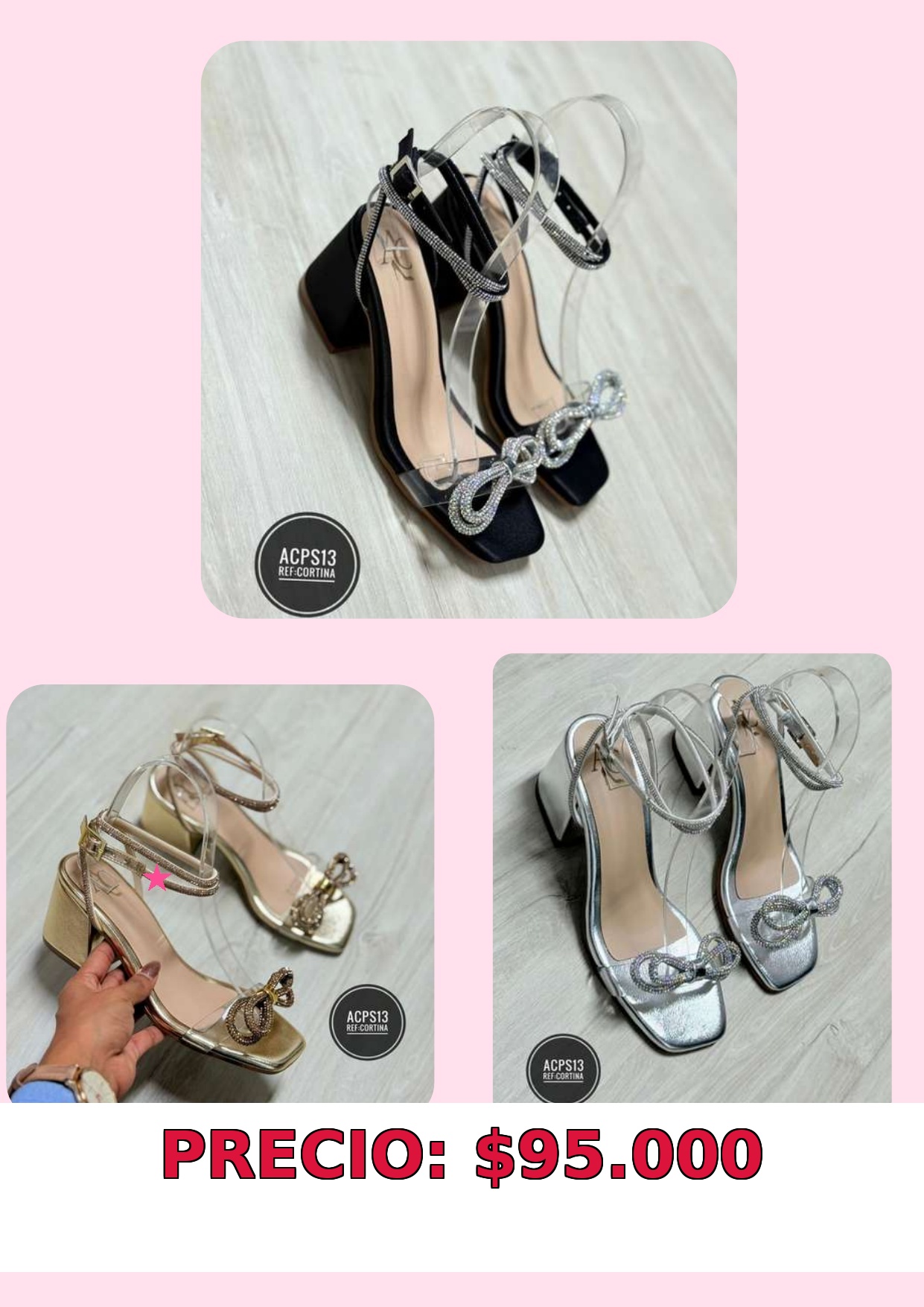 Sandalias de tacón cuadrado