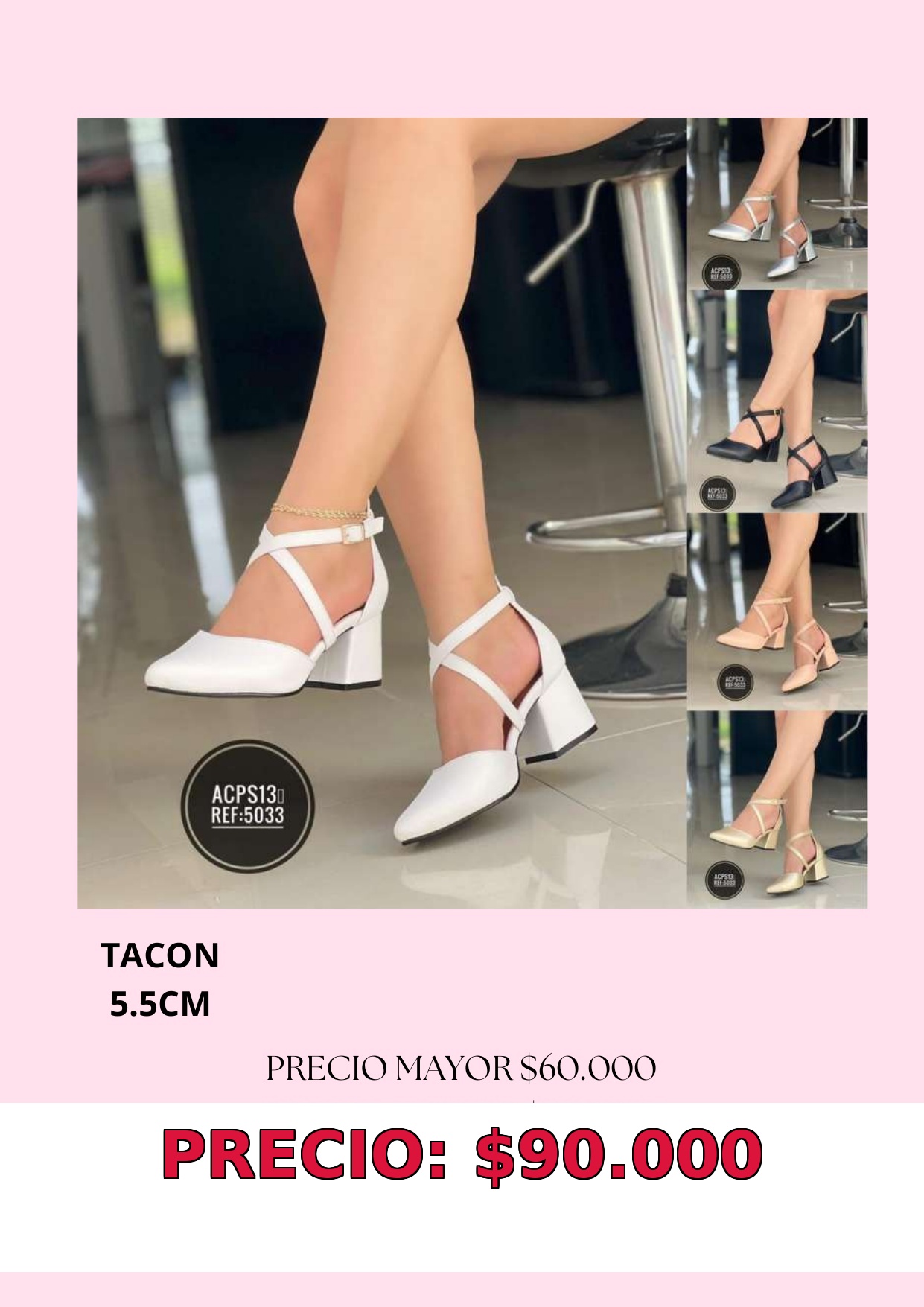 Zapatos de tacón 5.5 cm