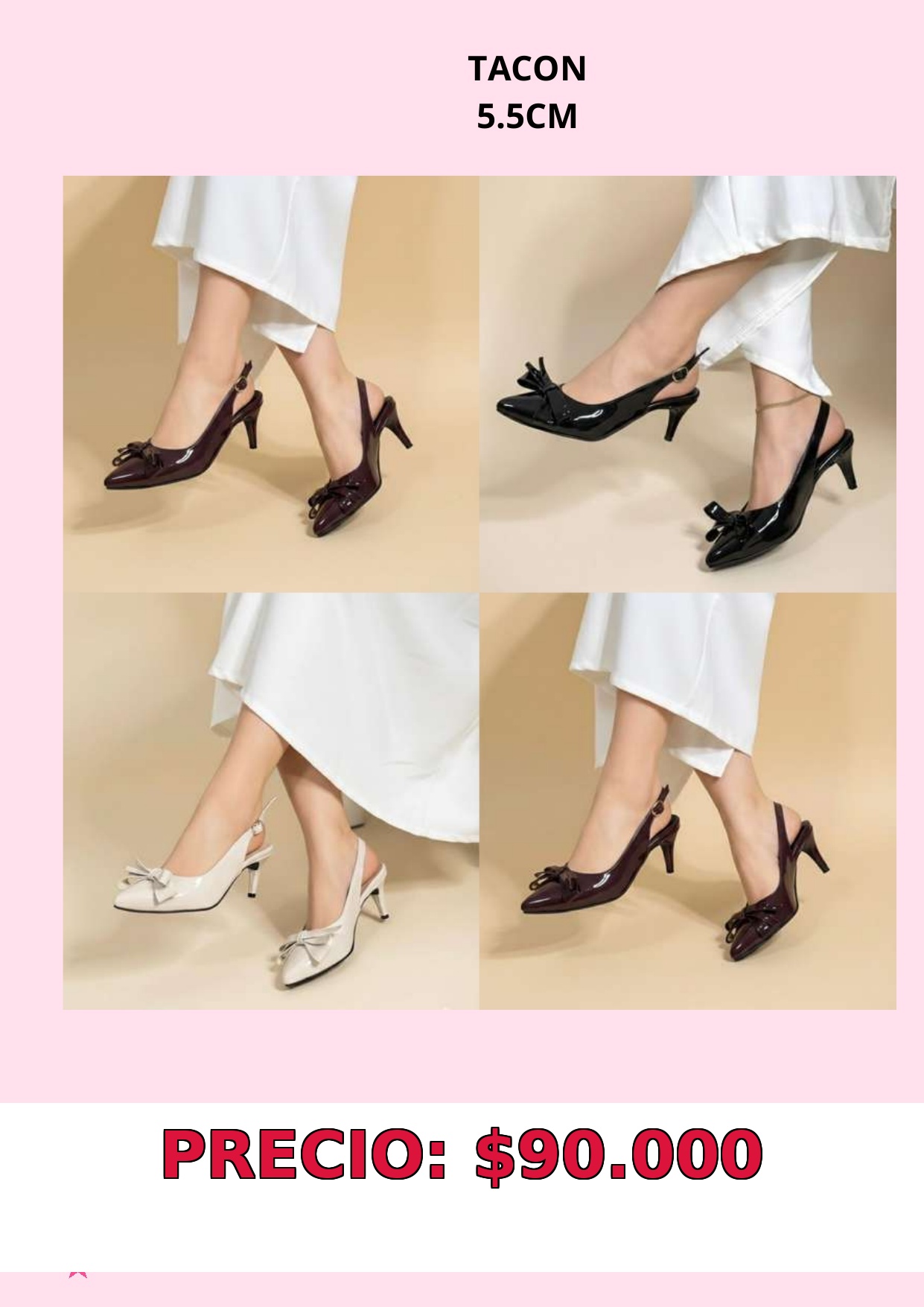 Zapatos de tacón elegante
