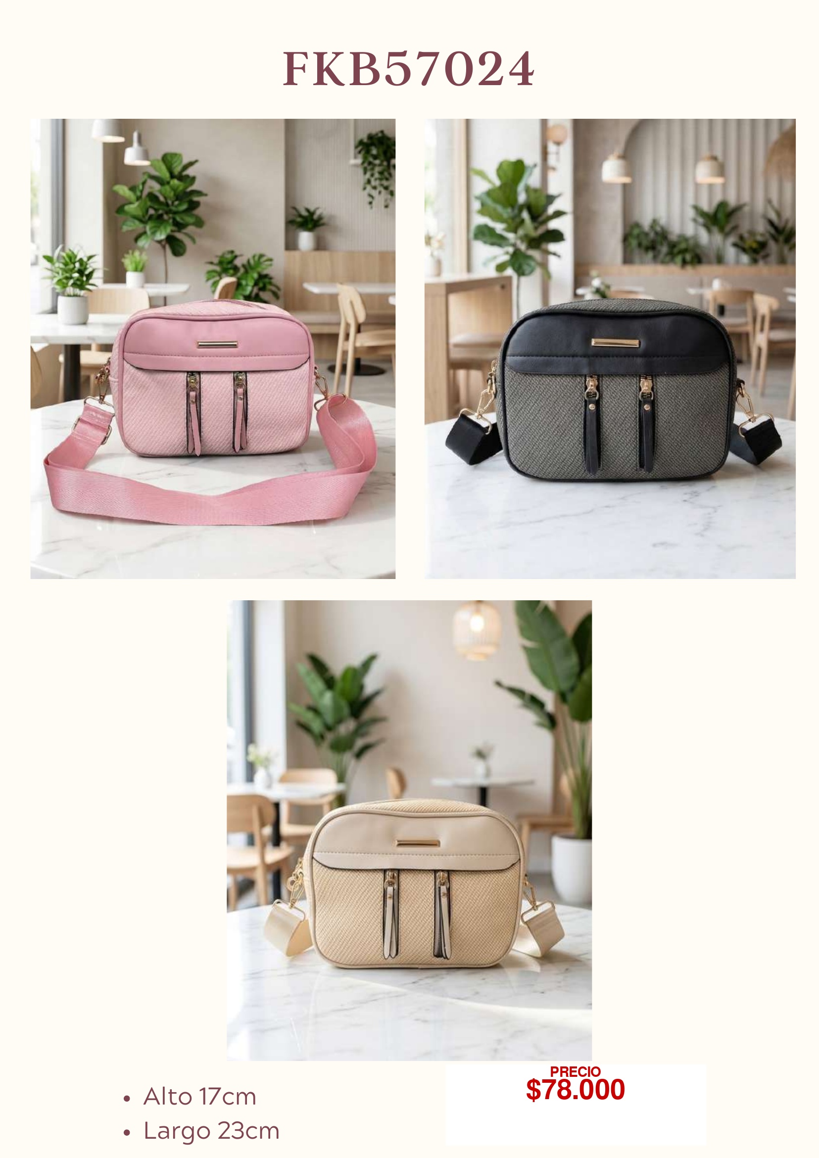 Bolso cruzado FKB57024
