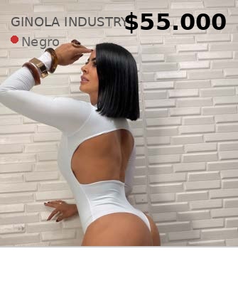 Body manga larga escote espalda