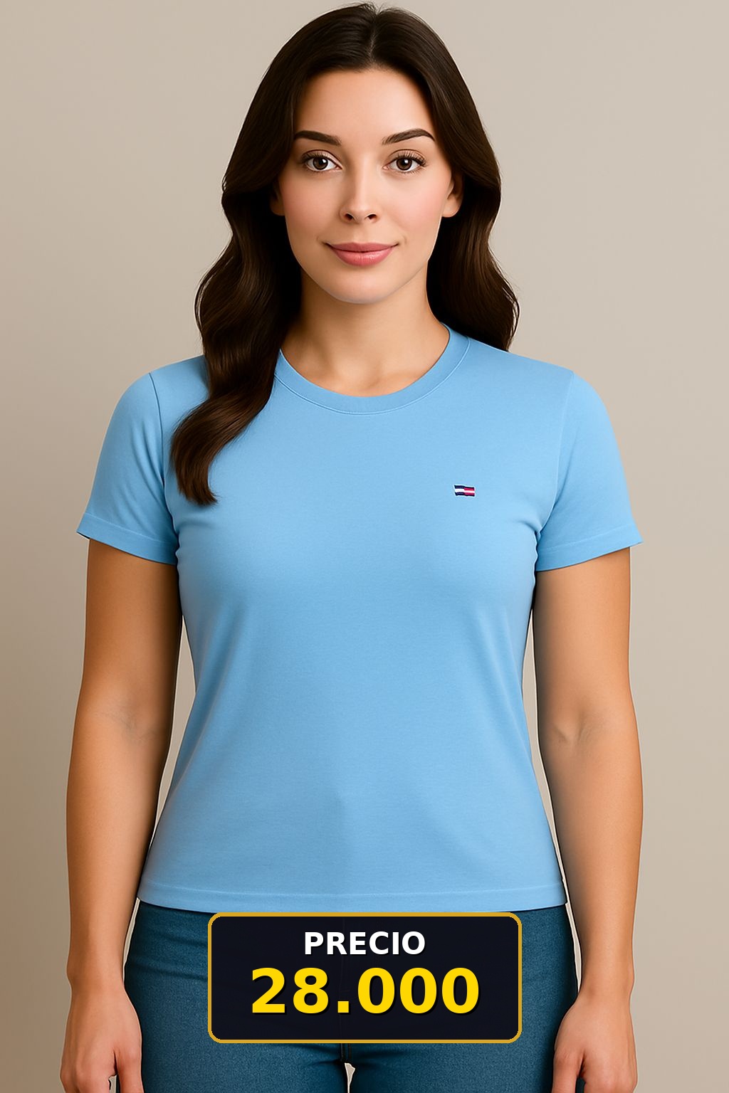 Camiseta Básica Azul