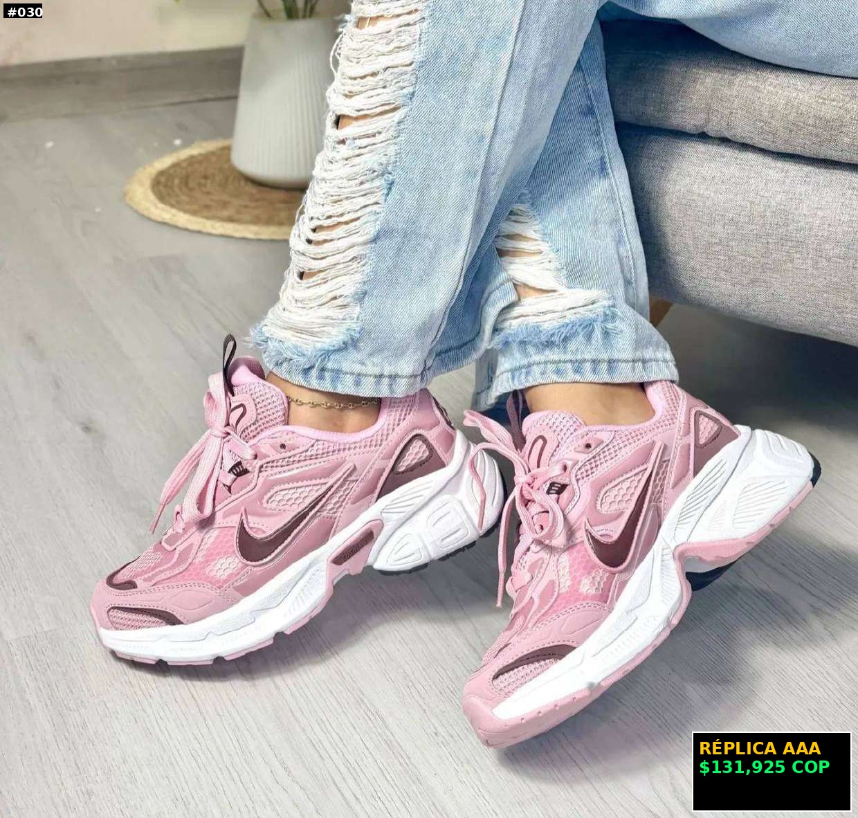 Tenis deportivos rosa para mujer