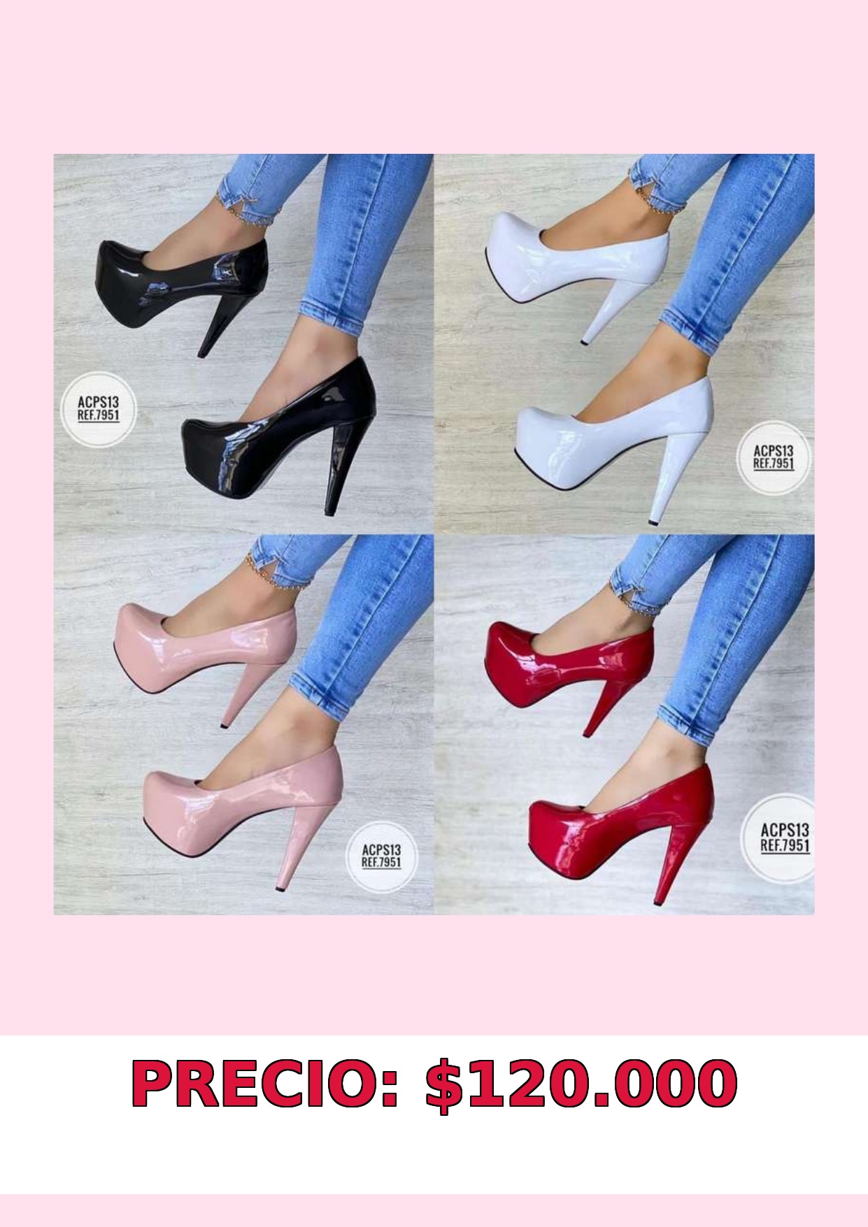 Tacones de plataforma elegante