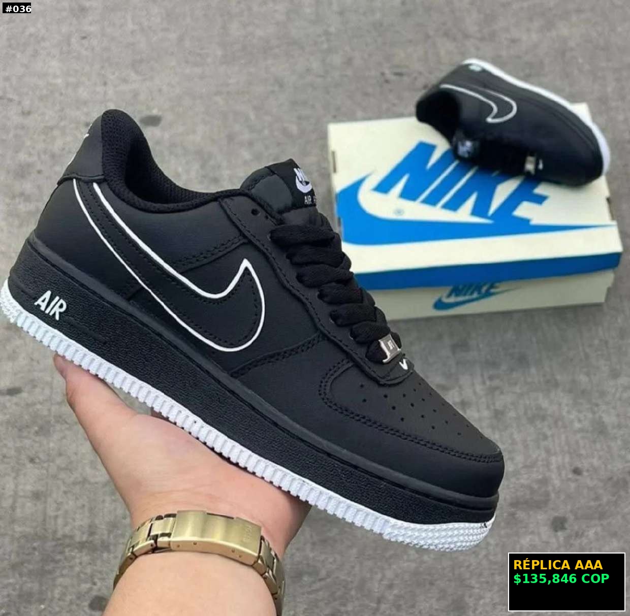 Nike Air Force 1 Negro