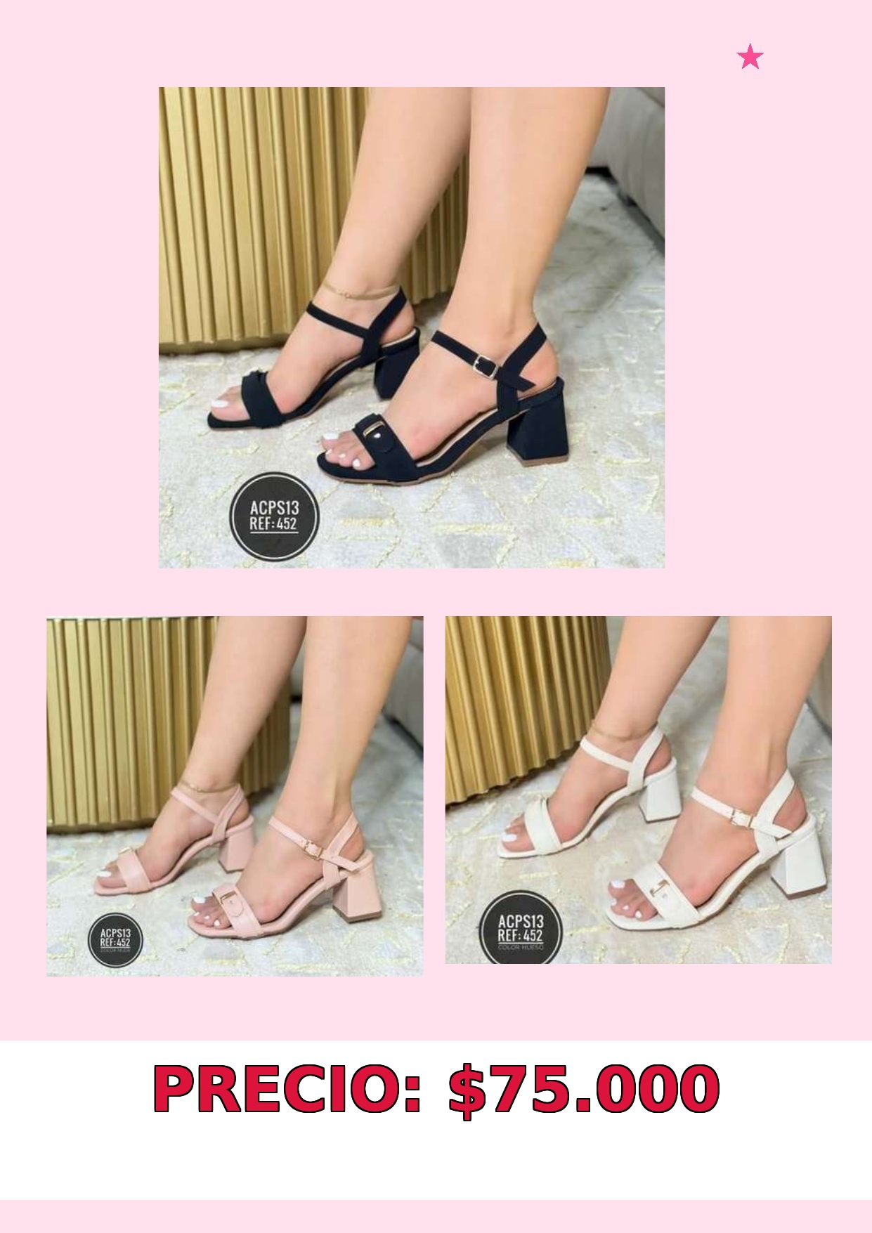 Sandalias de tacón bloque