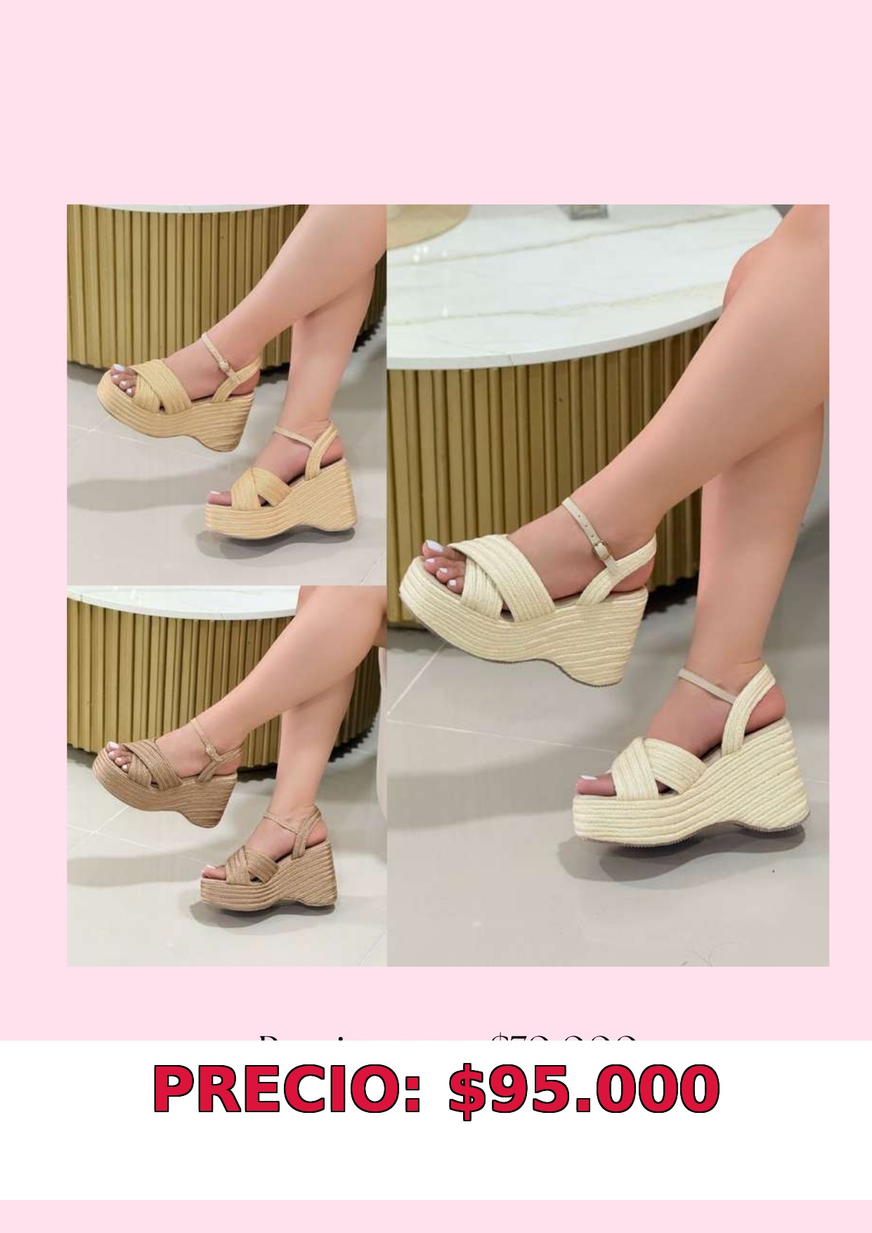 Sandalias Plataforma Trenzadas
