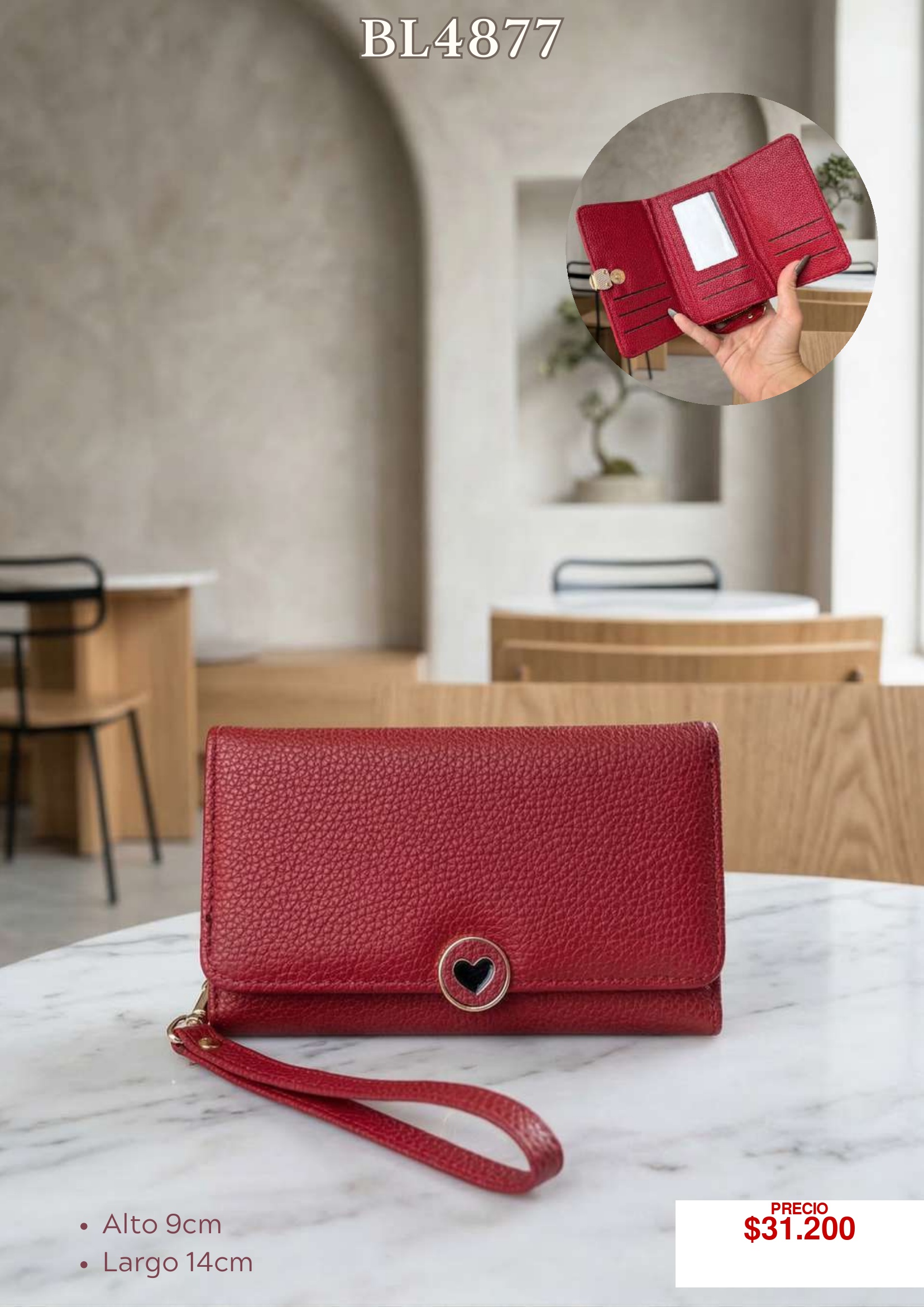 Cartera Roja BL4877