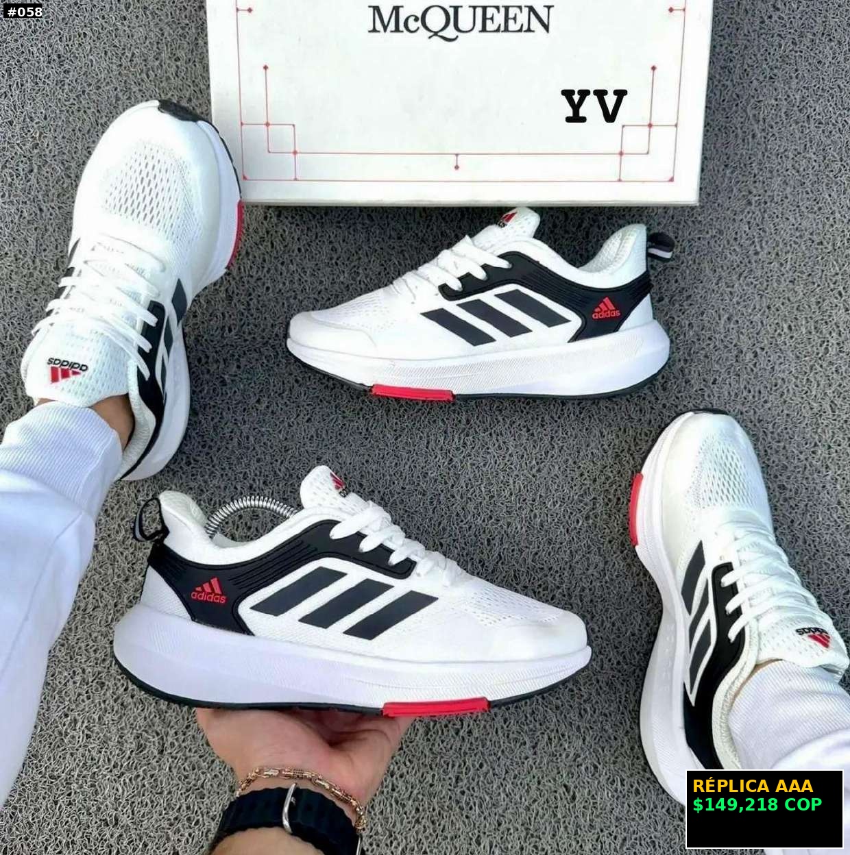 Zapatillas deportivas blancas AAA