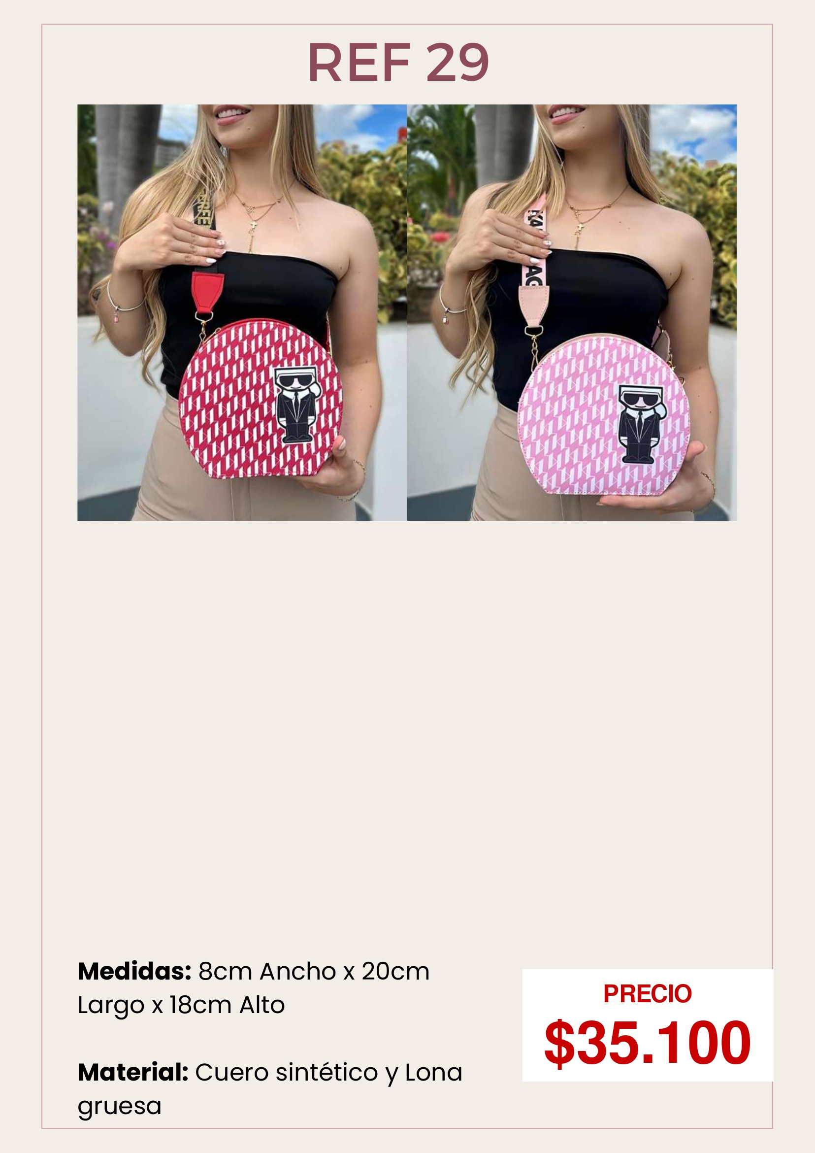 Cartera redonda REF 29