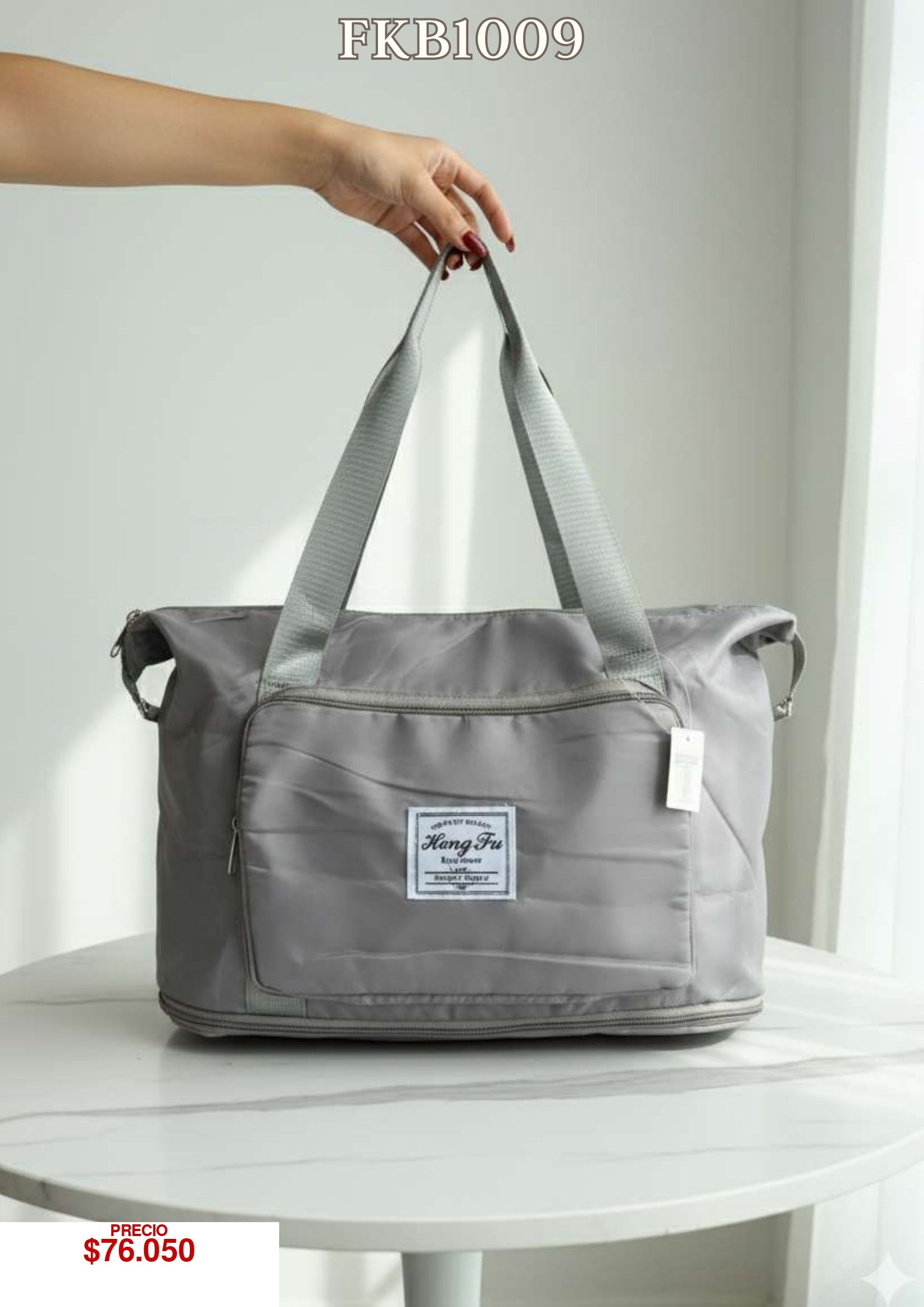 Bolso de Viaje Gris