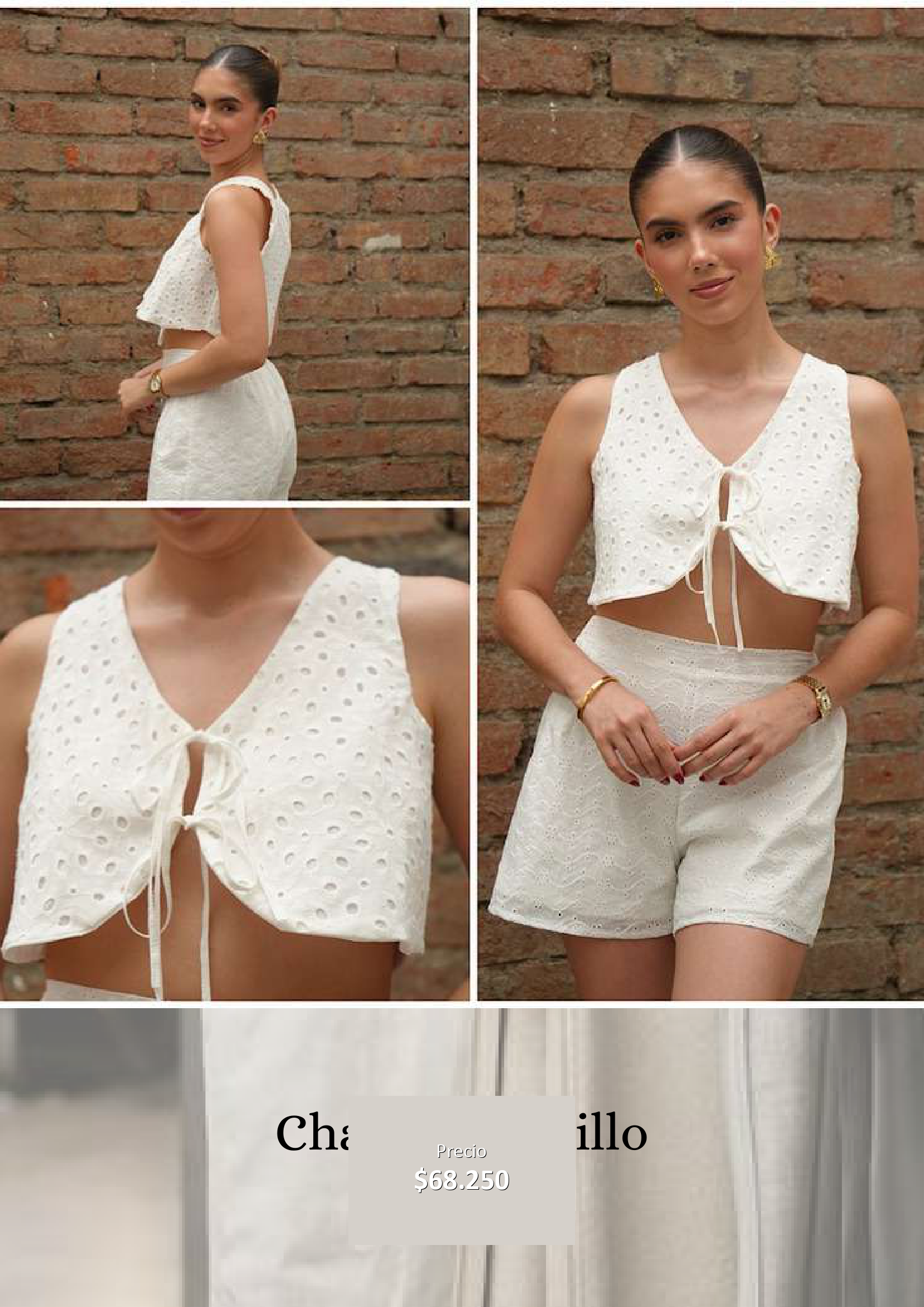 Conjunto corto blanco