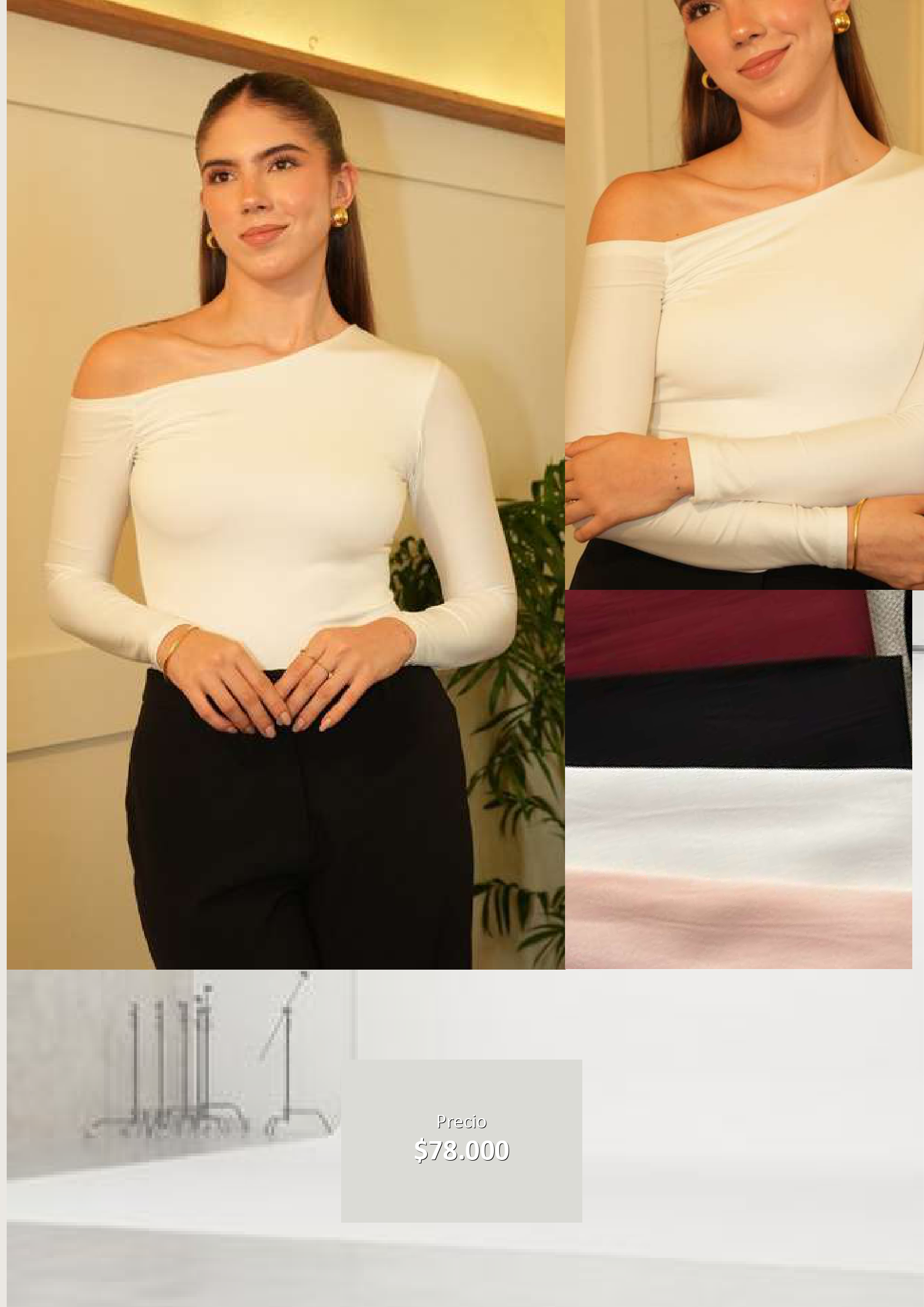 Blusa Asimétrica Manga Larga