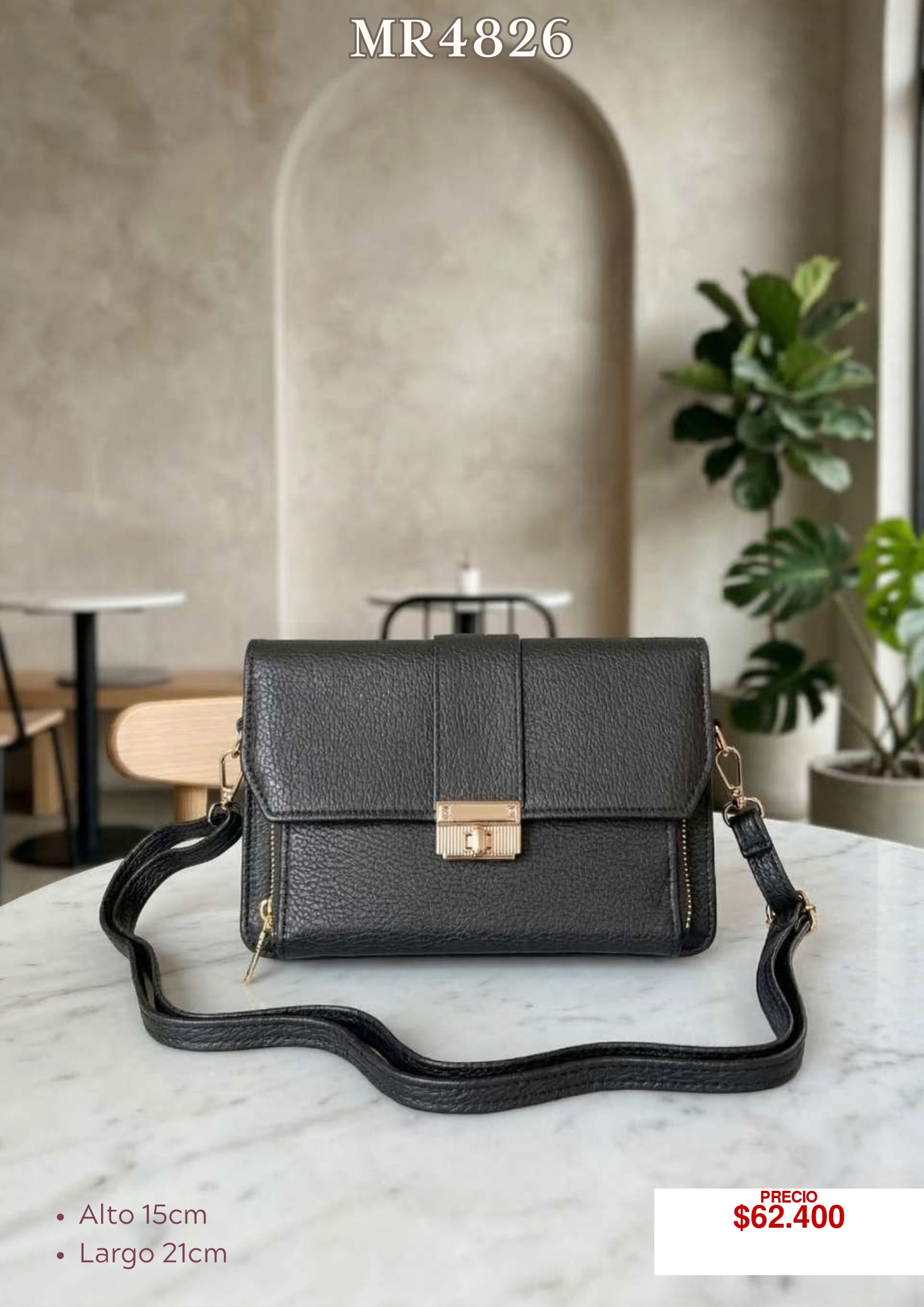 Bolso Negro Elegante MR4826
