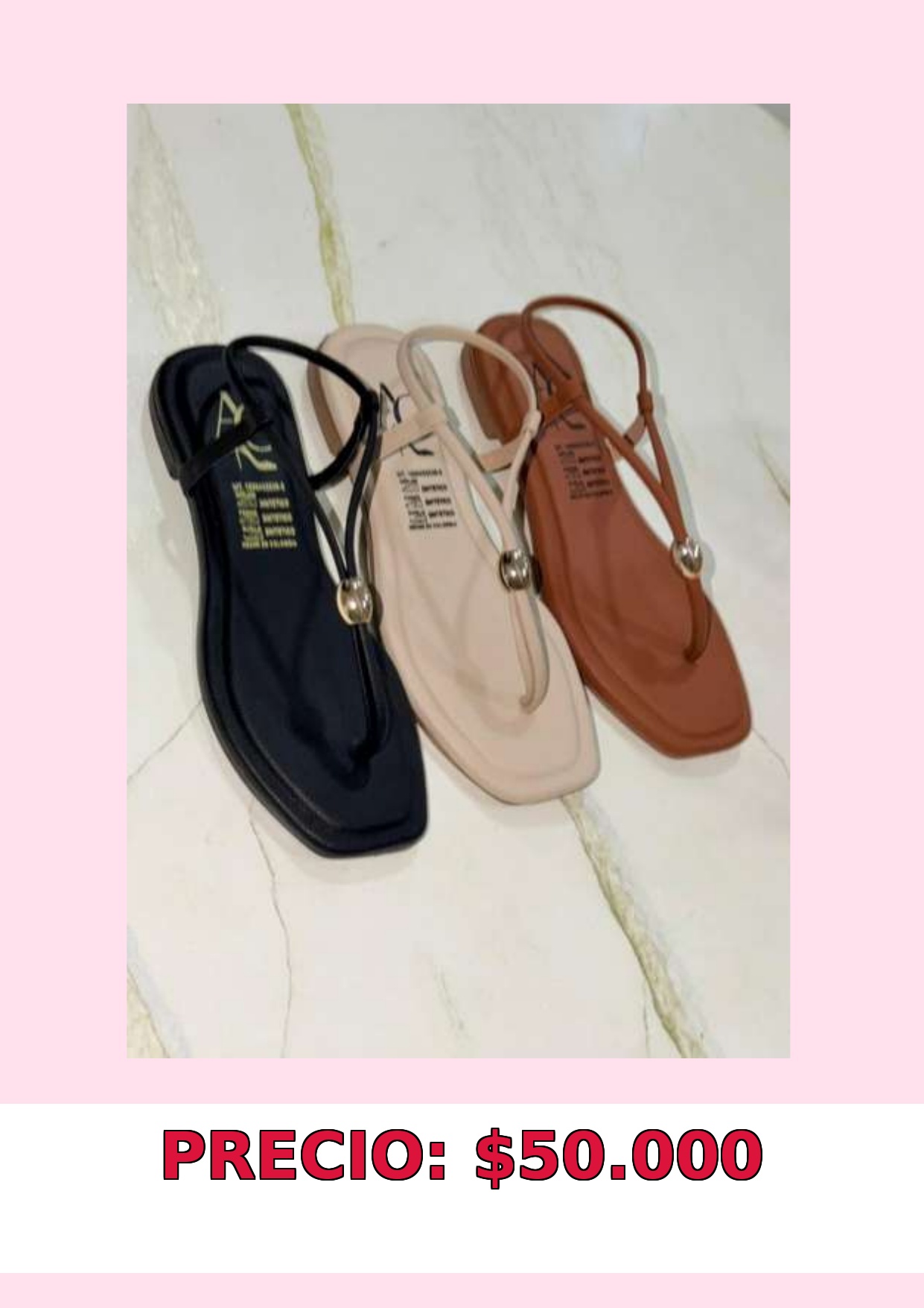 Sandalias minimalistas