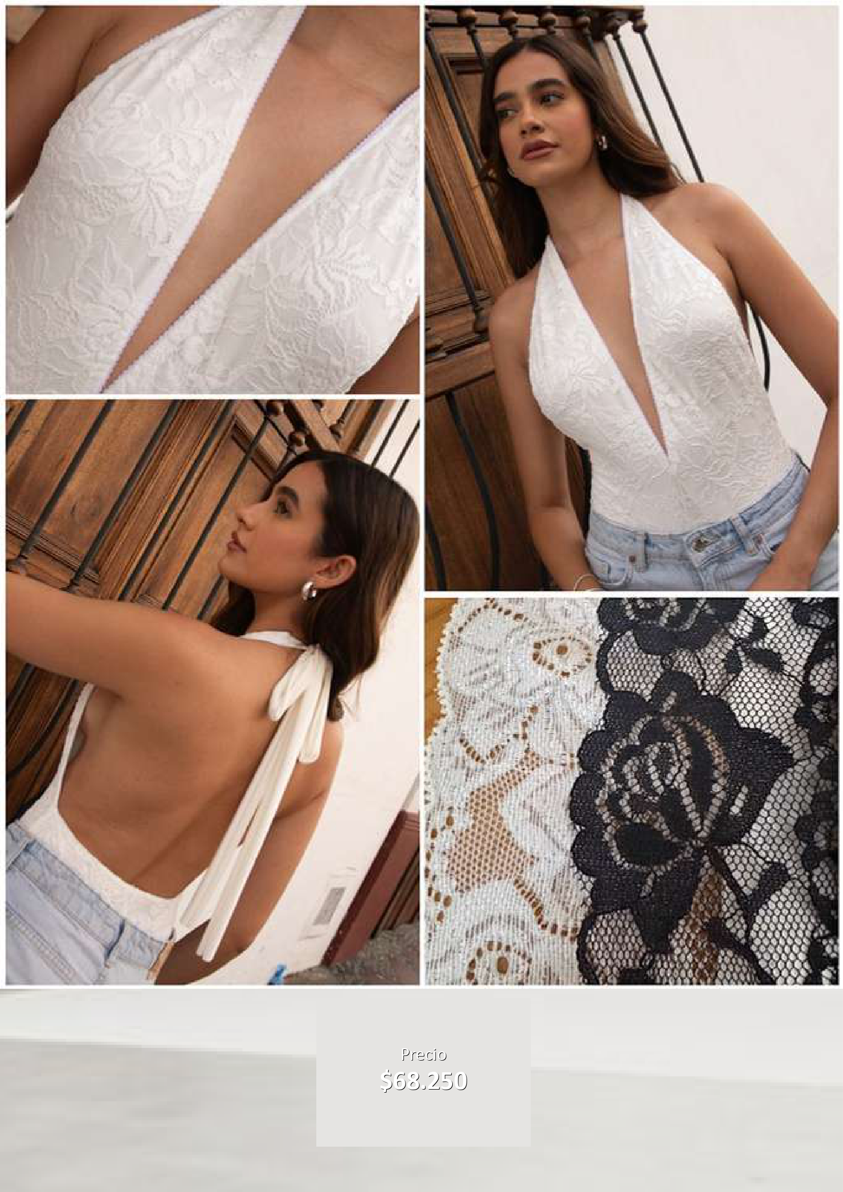 Body de Encaje Blanco