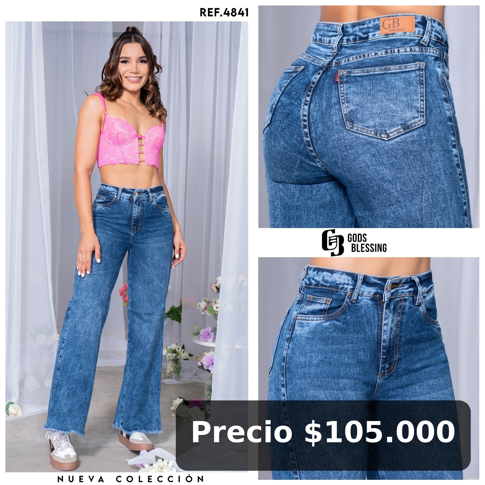 Jeans Mujer Tiro Alto