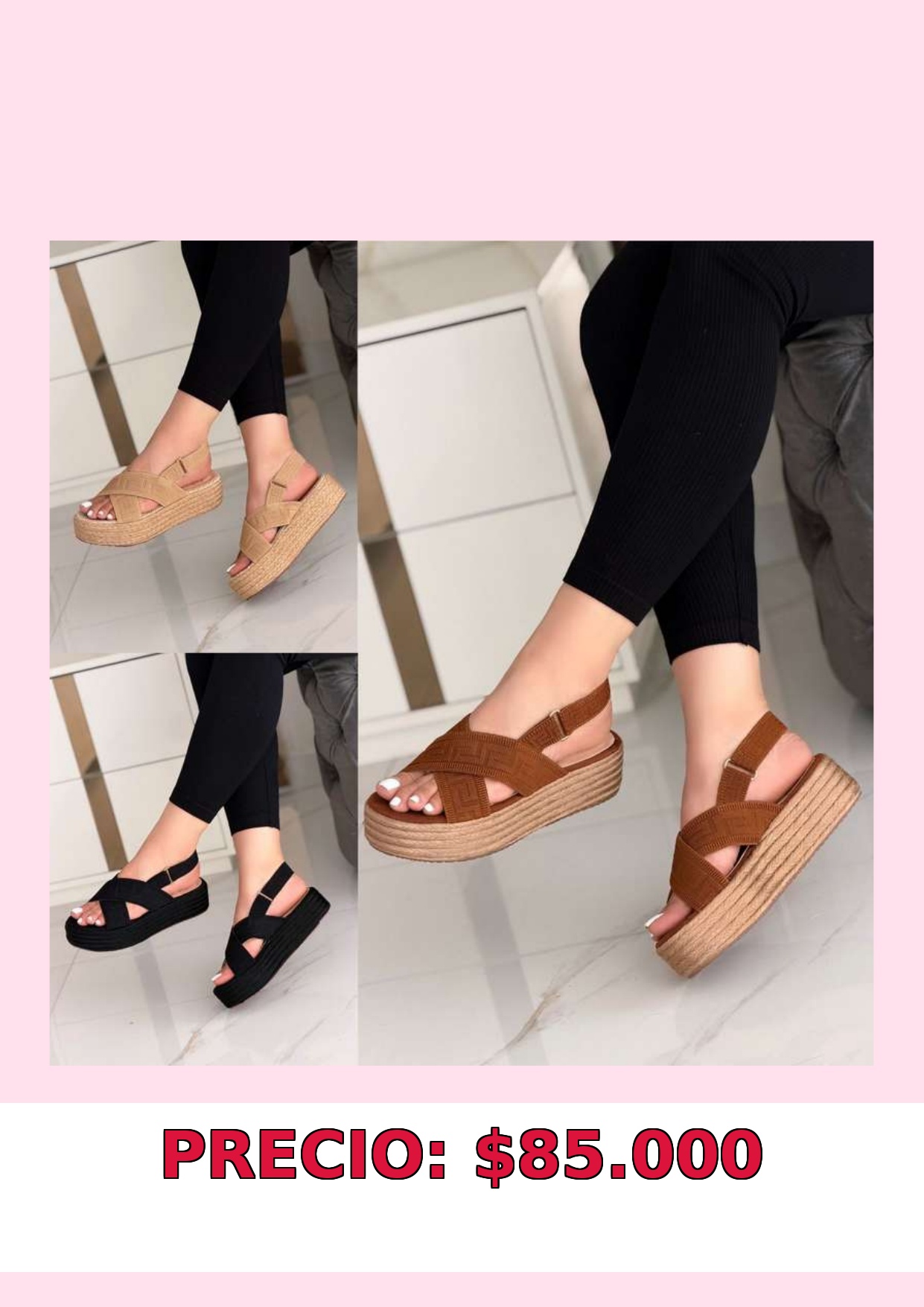 Sandalias Plataforma Mujer
