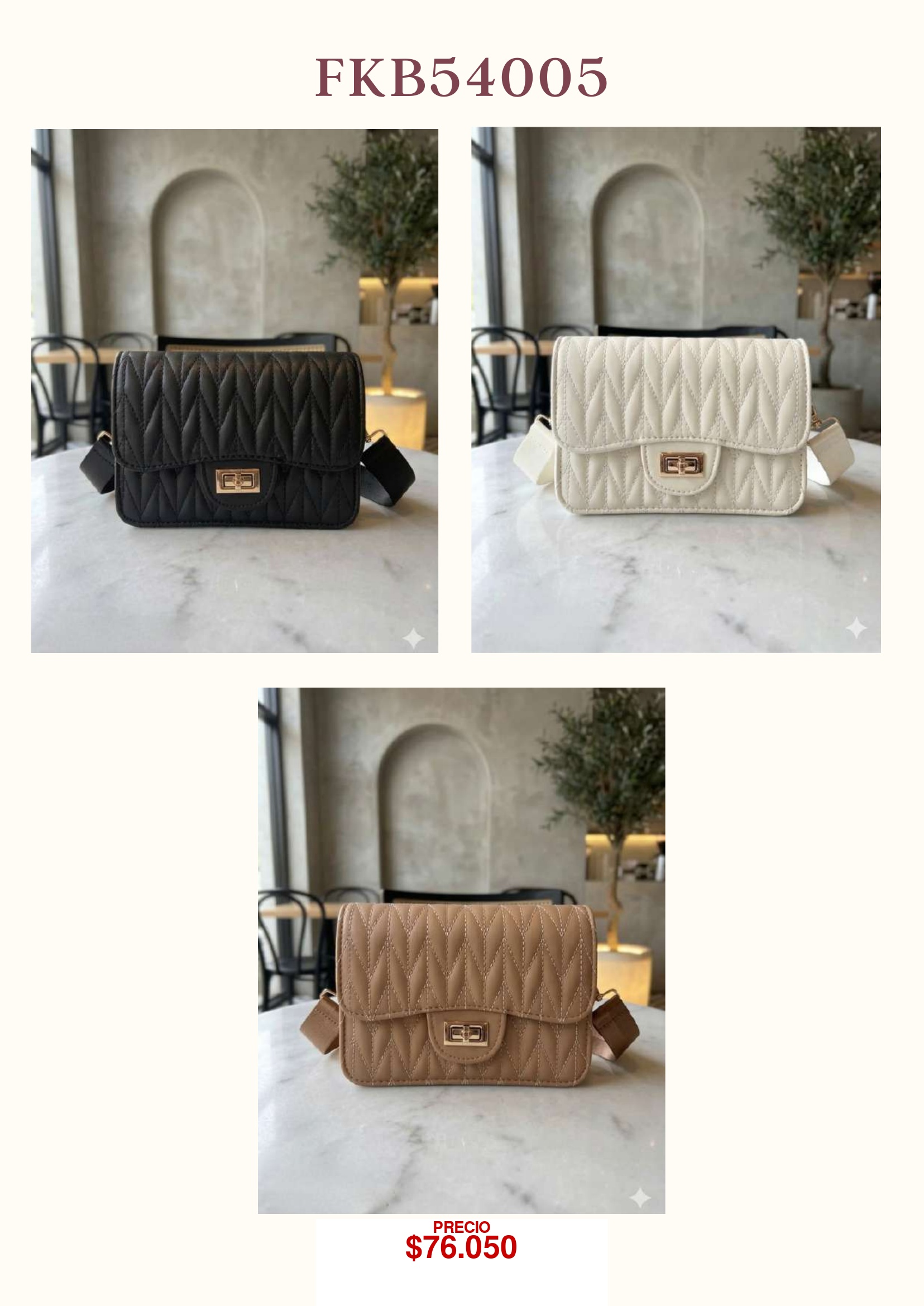 Bolso acolchado elegante