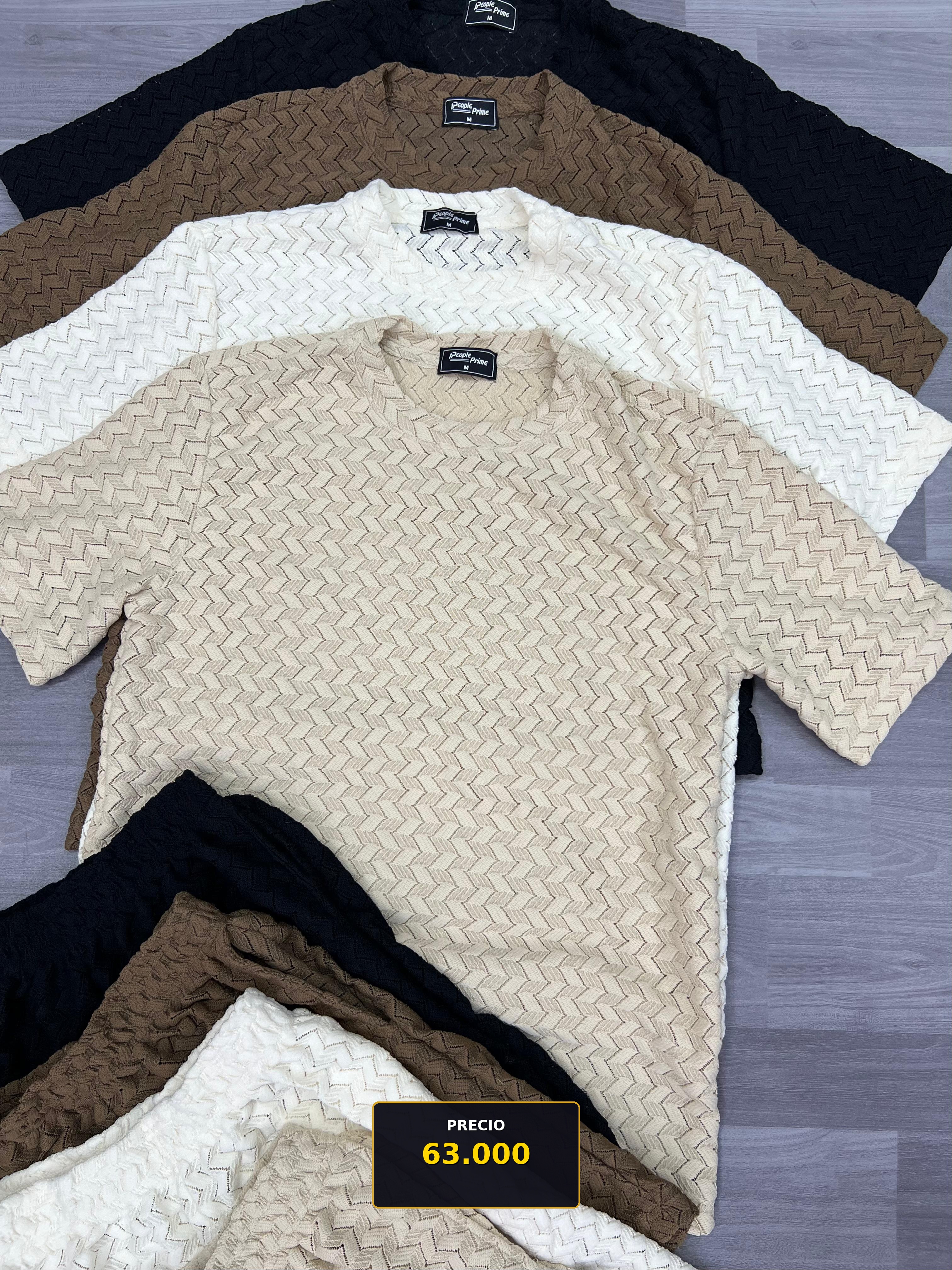 Camiseta texturizada para hombre