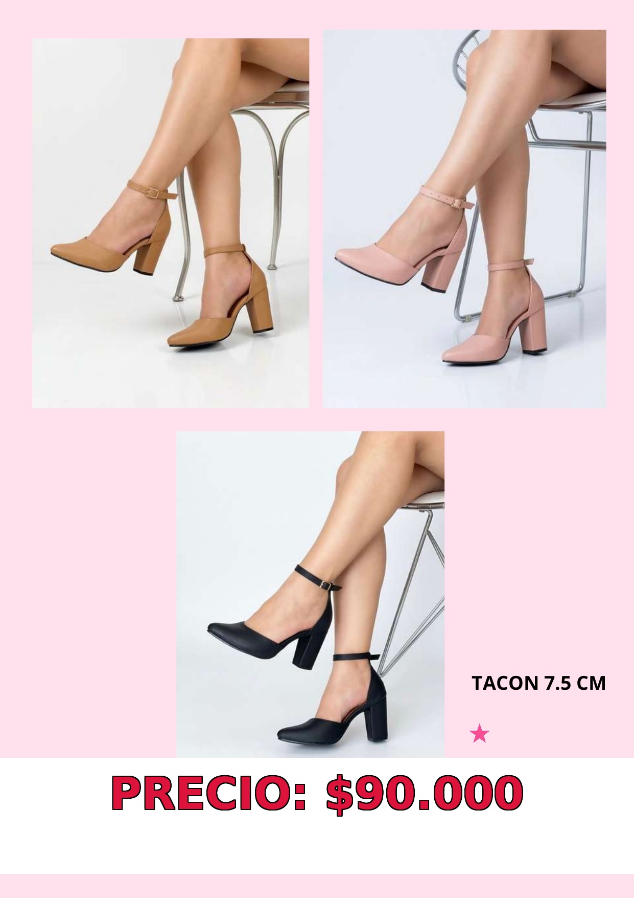 Zapatos de Tacón Bloque