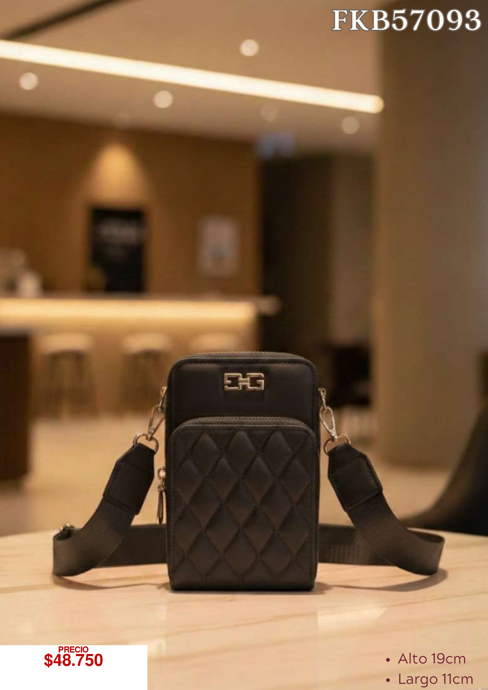 Bolso bandolera negro