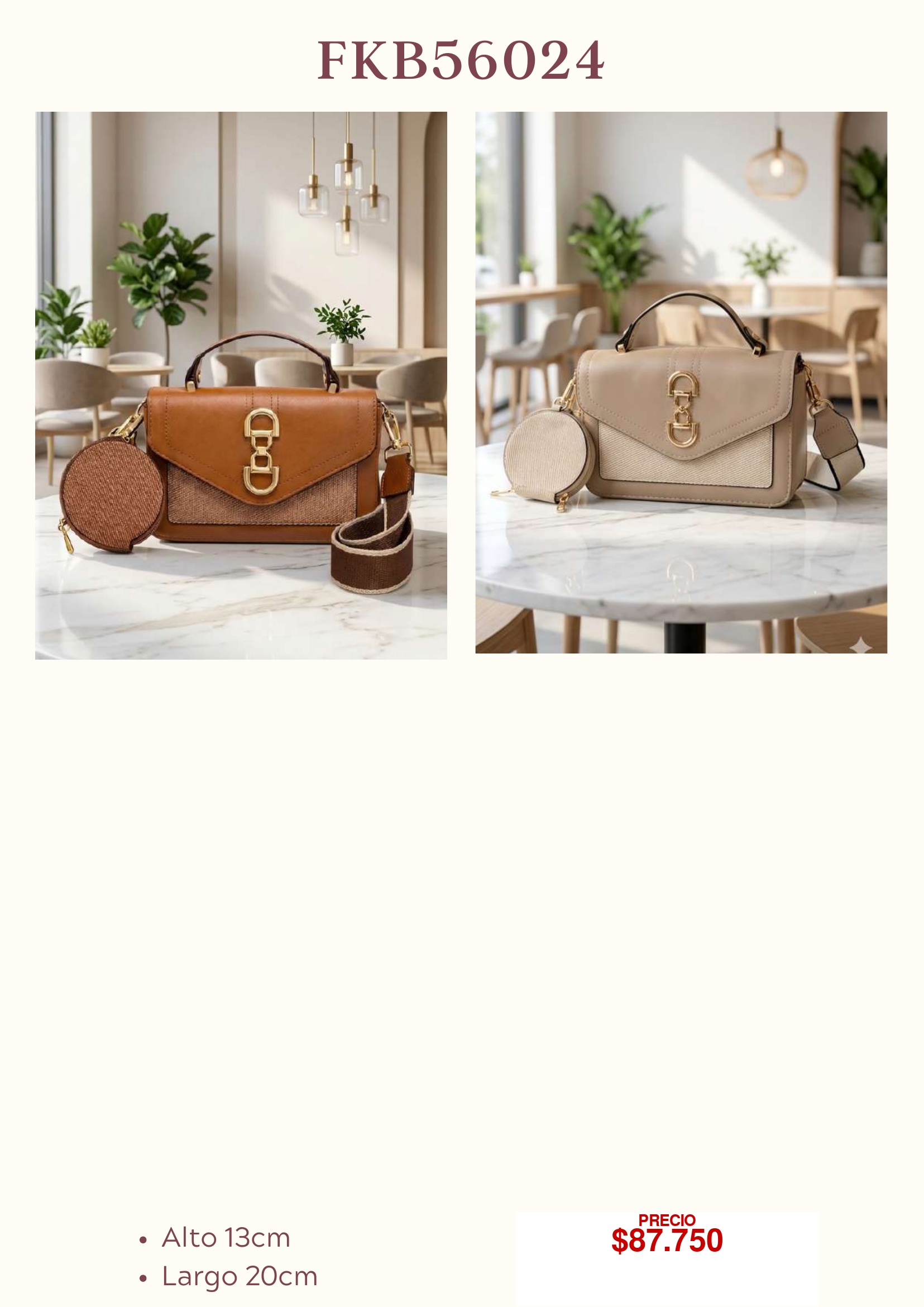 Bolso de Mano Elegante FKB56024