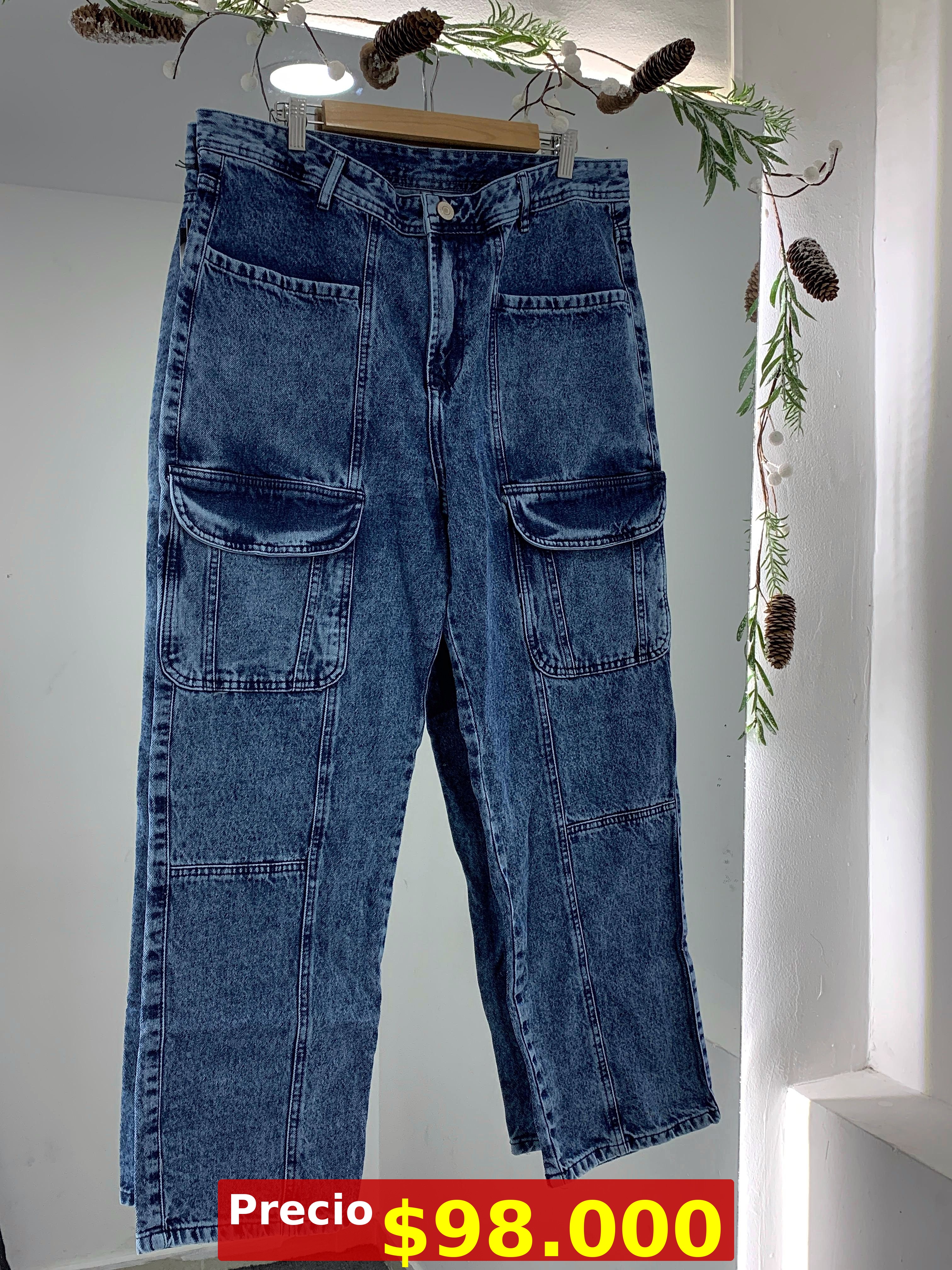 Jeans Cargo Azul