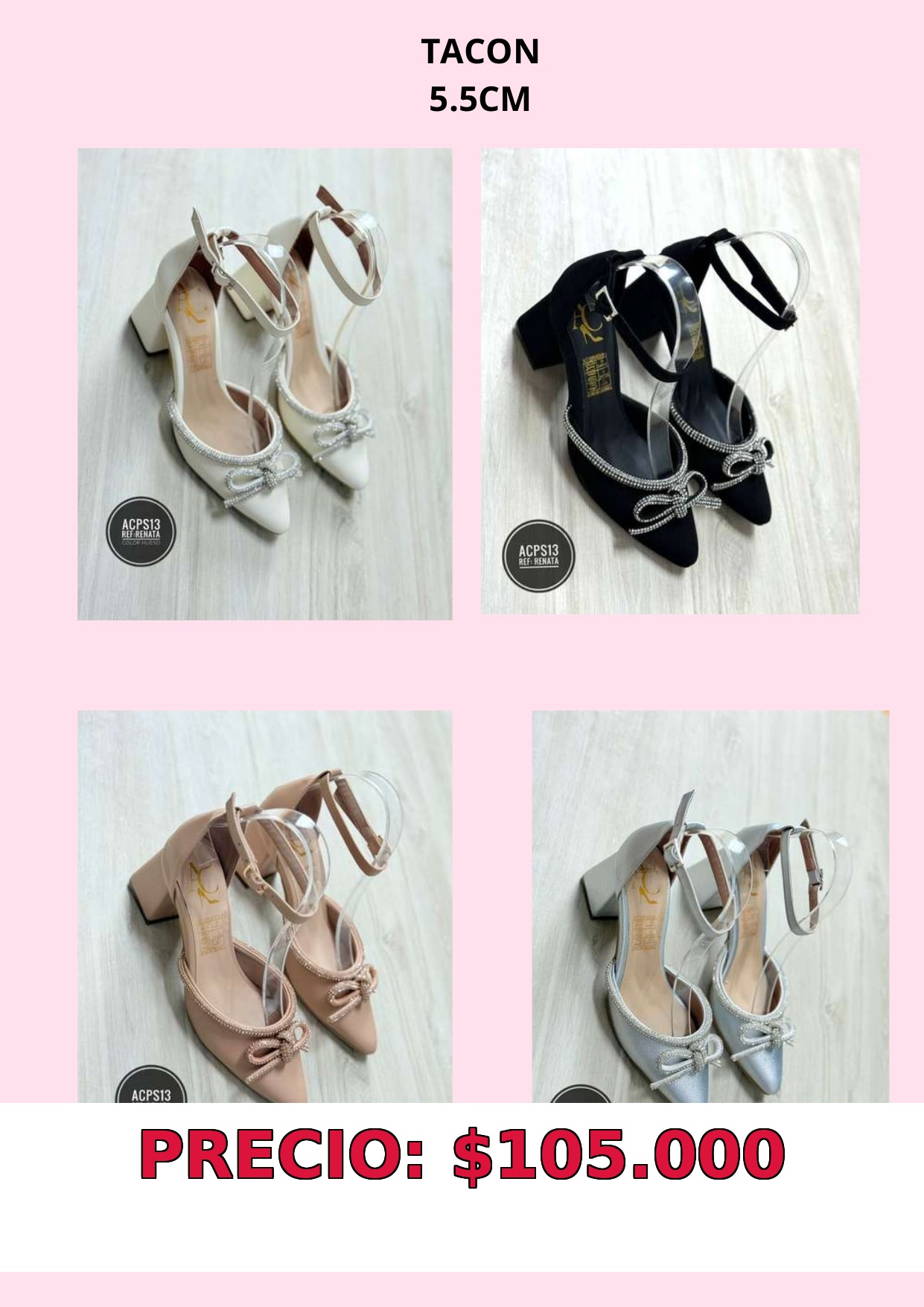 Tacones de 5.5cm para mujer