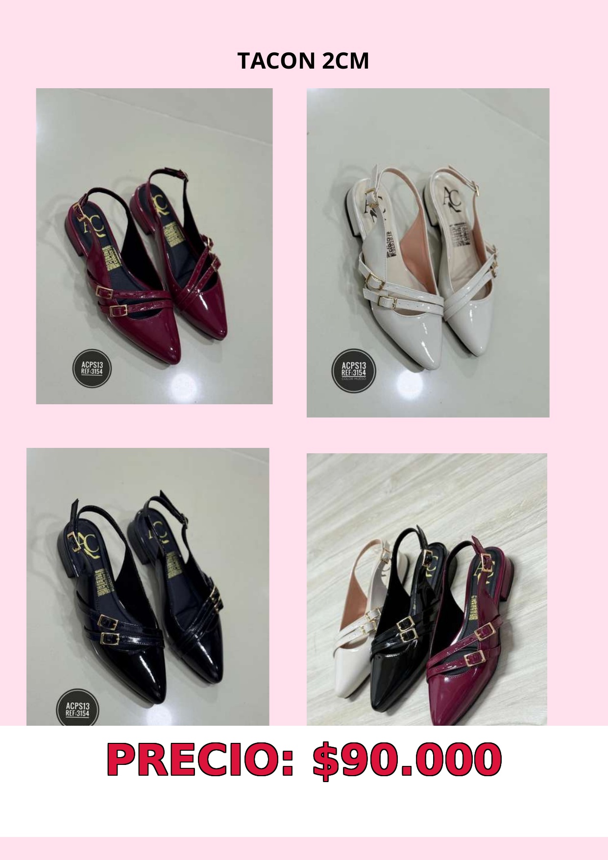 Zapatos de Tacón 2cm