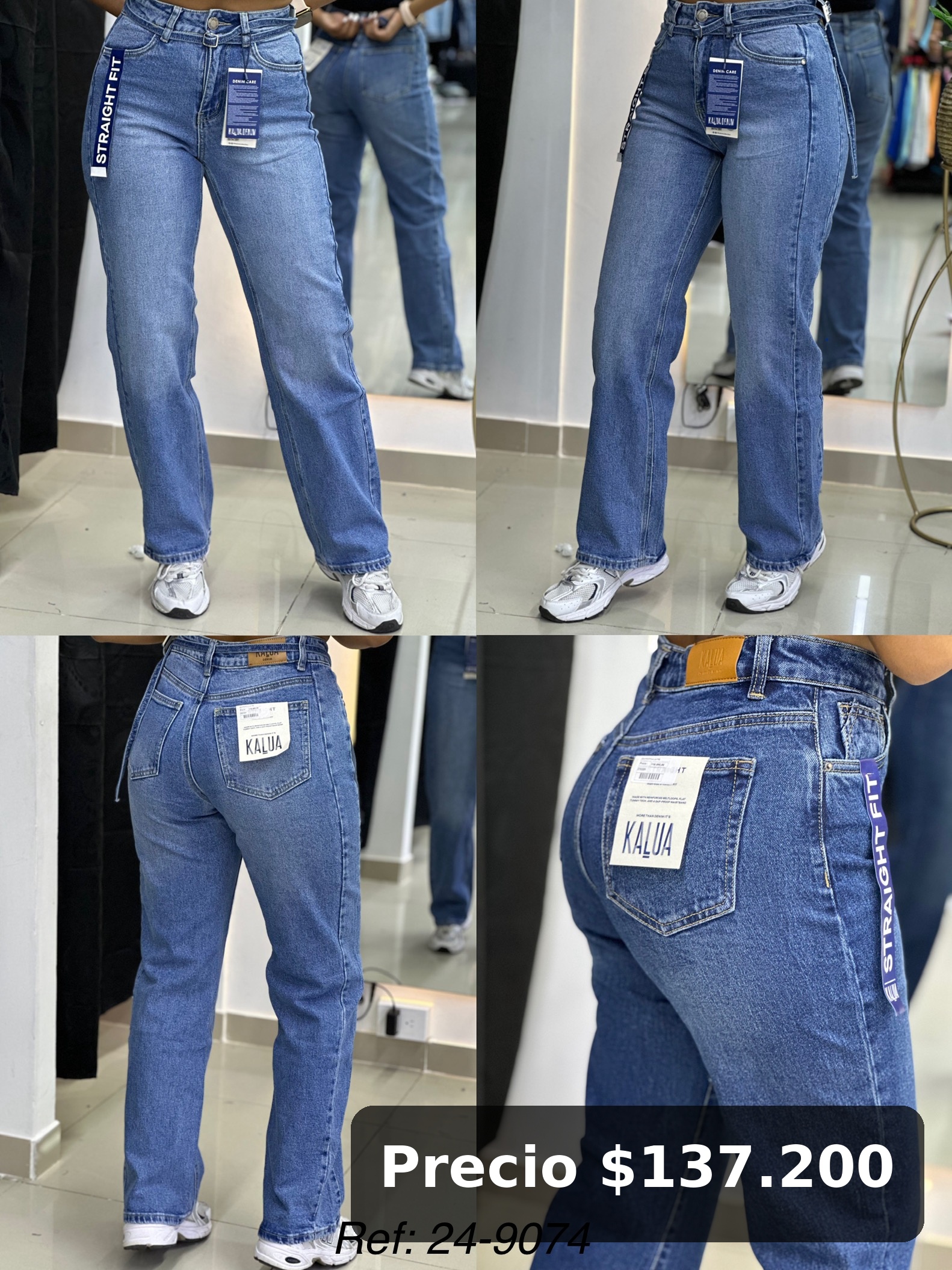 Jean Mom Fit Azul