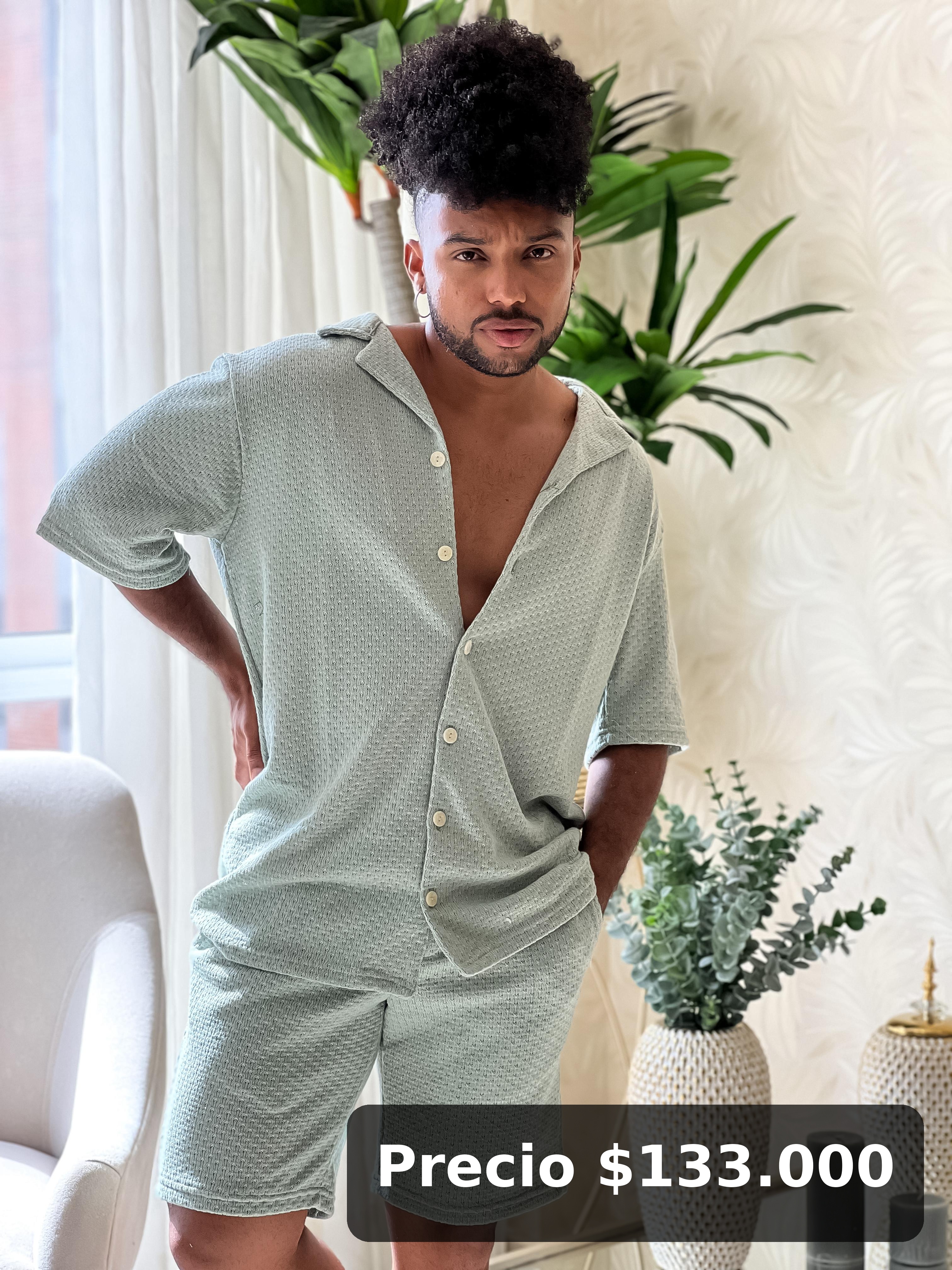 Pijama de botones para hombre