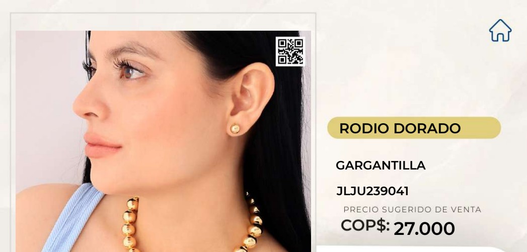 Gargantilla Rodio Dorado