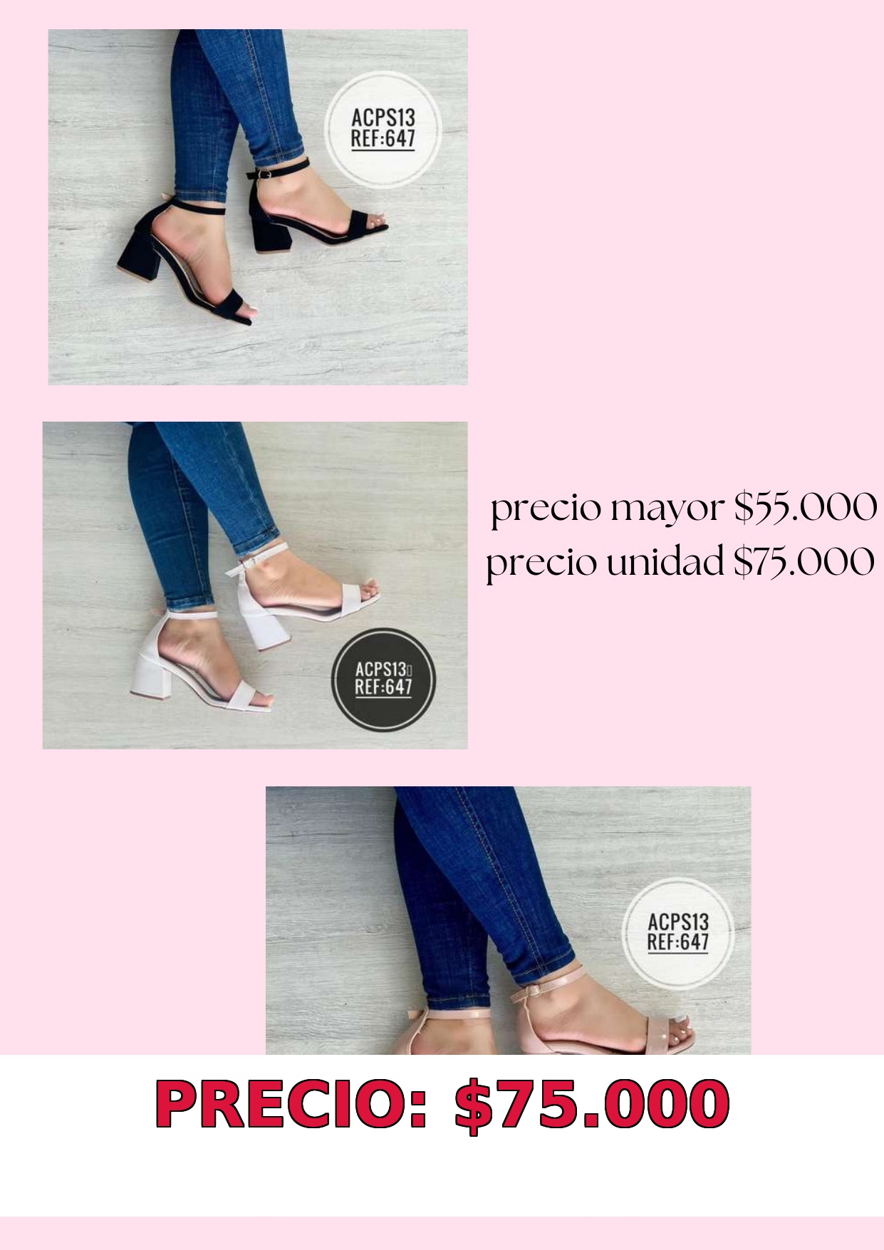 Sandalias de Tacón Elegantes