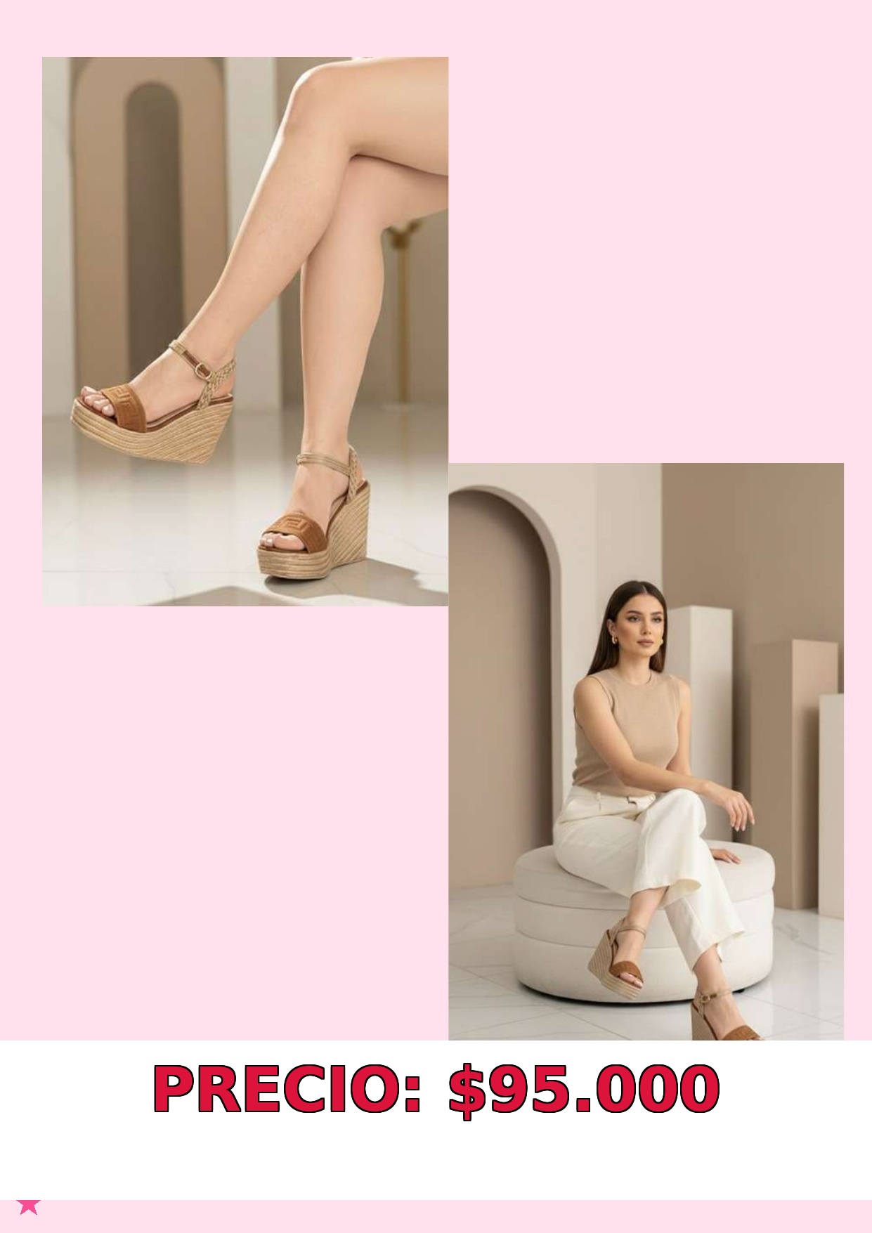 Sandalias de Plataforma Nude