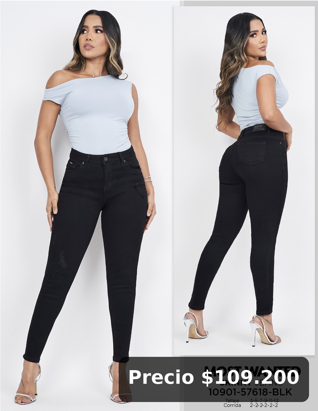 Jeans skinny negros