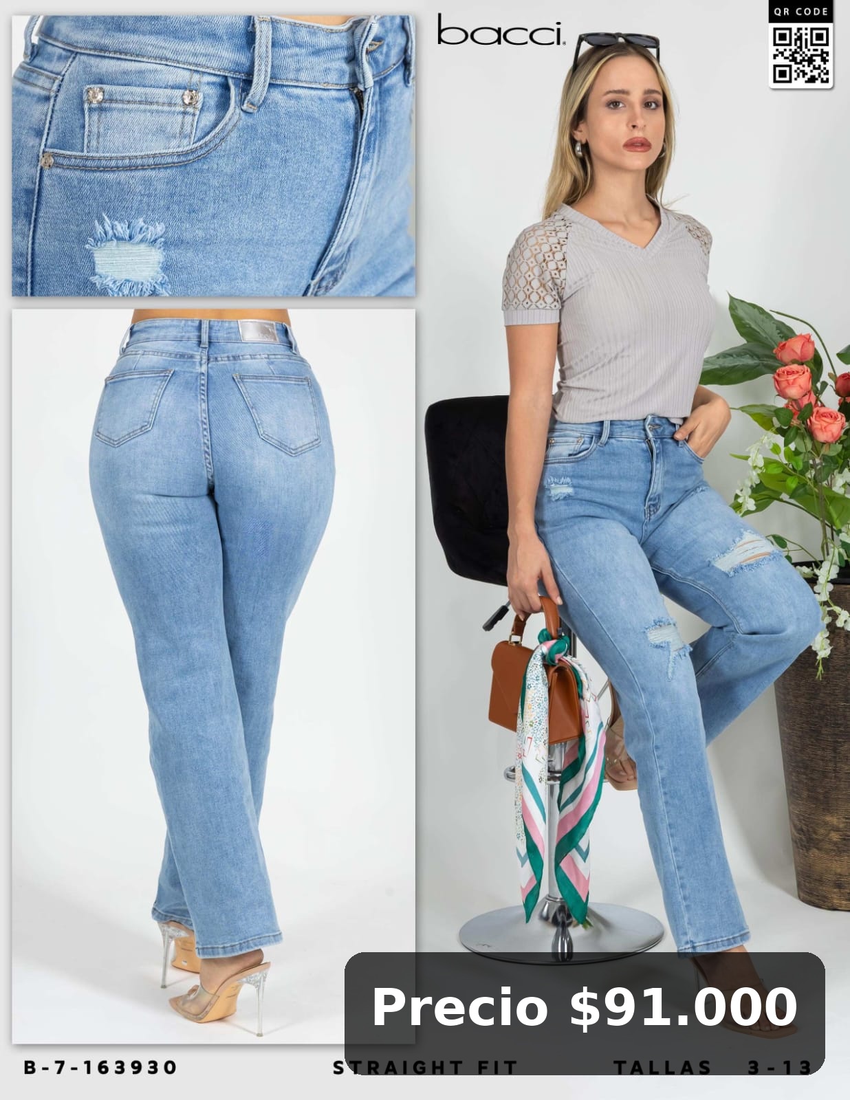 Jeans rectos bacci