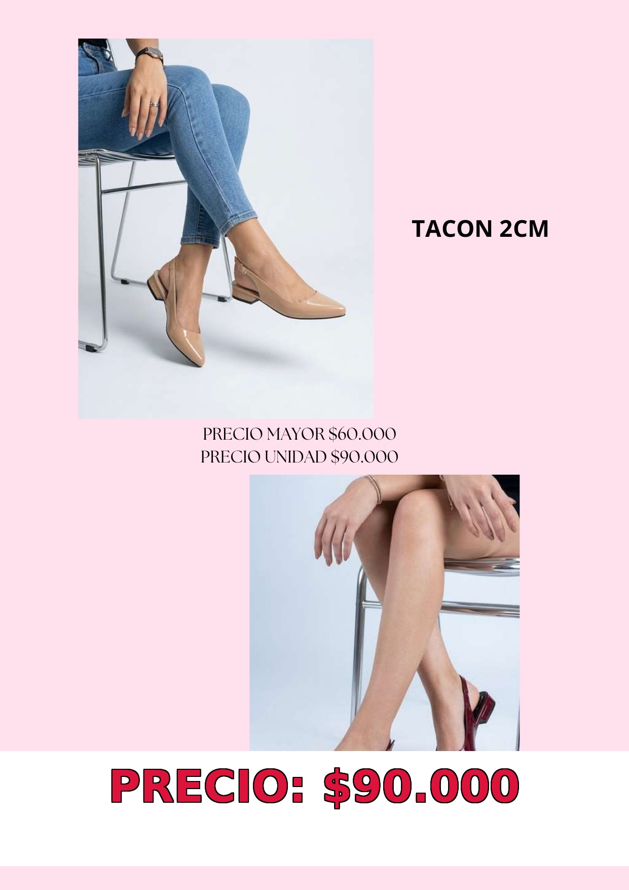 Zapatos de Tacón Bajo