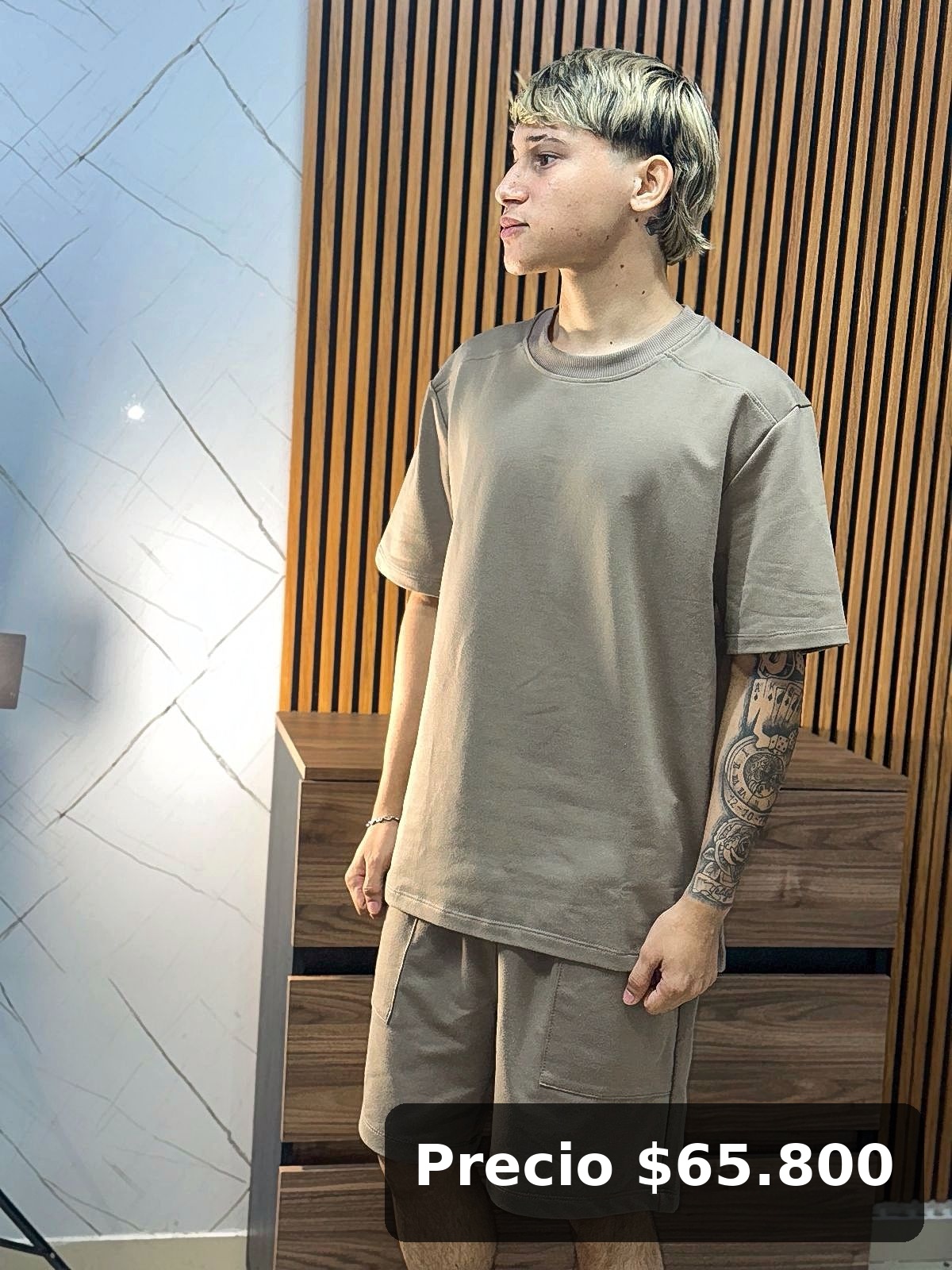 Conjunto casual beige